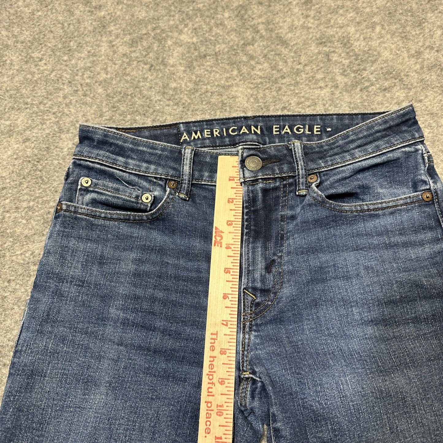 American Eagle Airflex + Men's Original Straight Jeans Size 29x32 Blue Denim