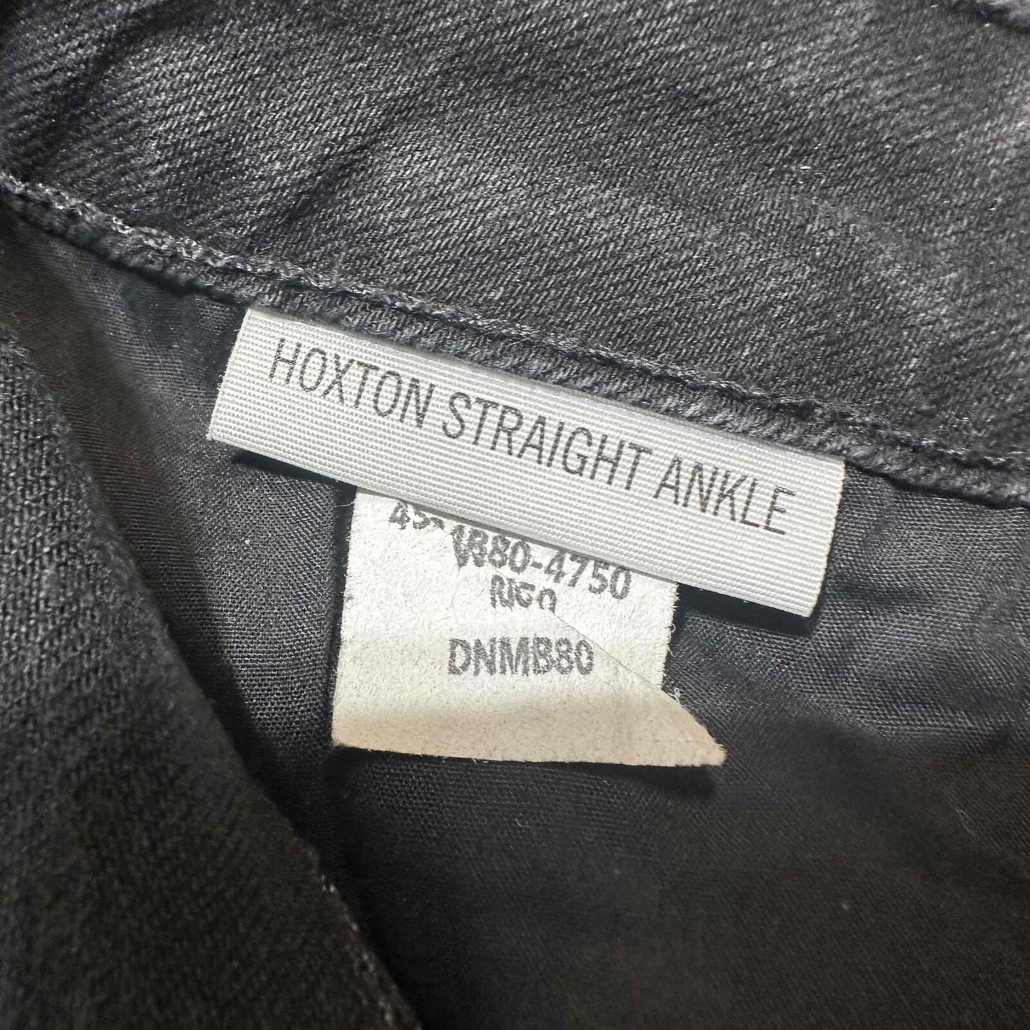 Paige Hoxton Straight Ankle Women's Ruffled Hem Flared Jeans Size 26P Black