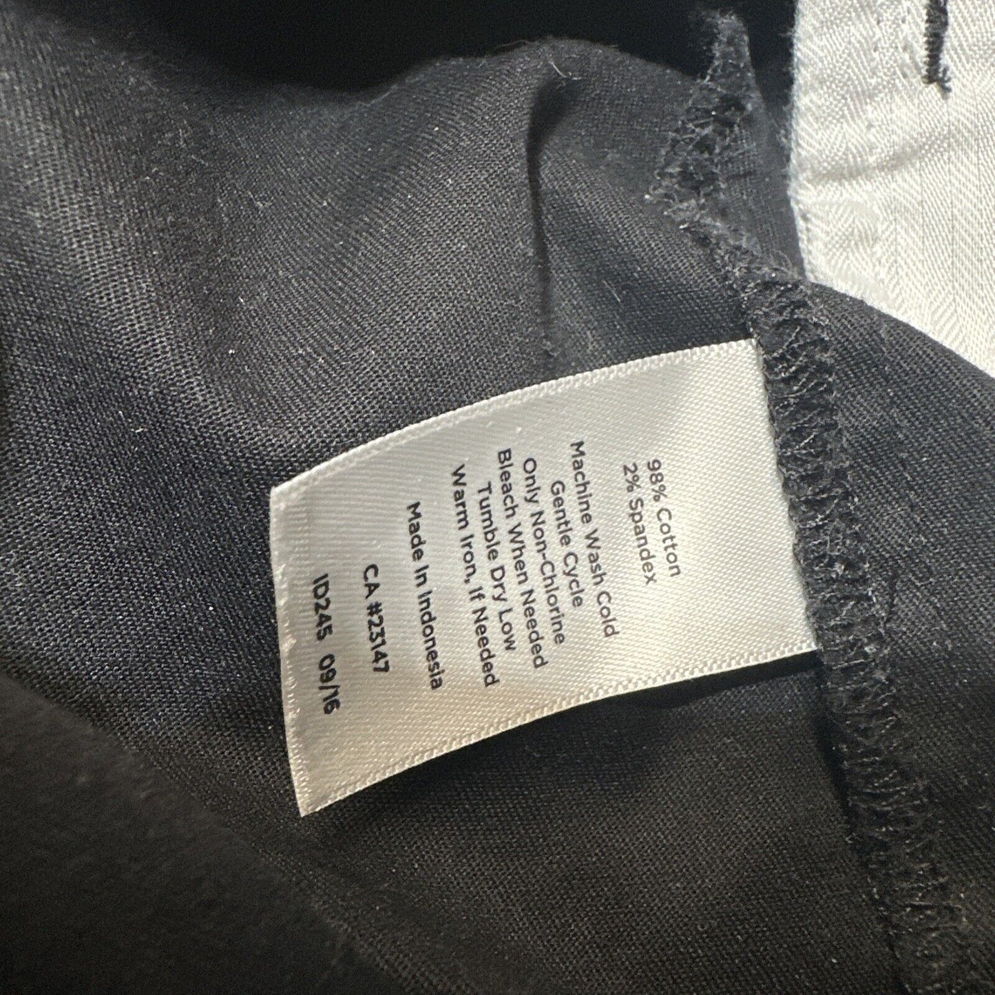 Talbots The Perfect Crop Women's Dress Pants Size 6 Black Dark Wash Denim