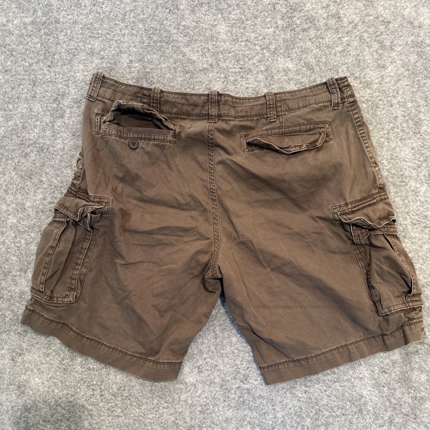 The Foundry Men's Cargo Shorts Size 44 Brown Dark Wash Shorts