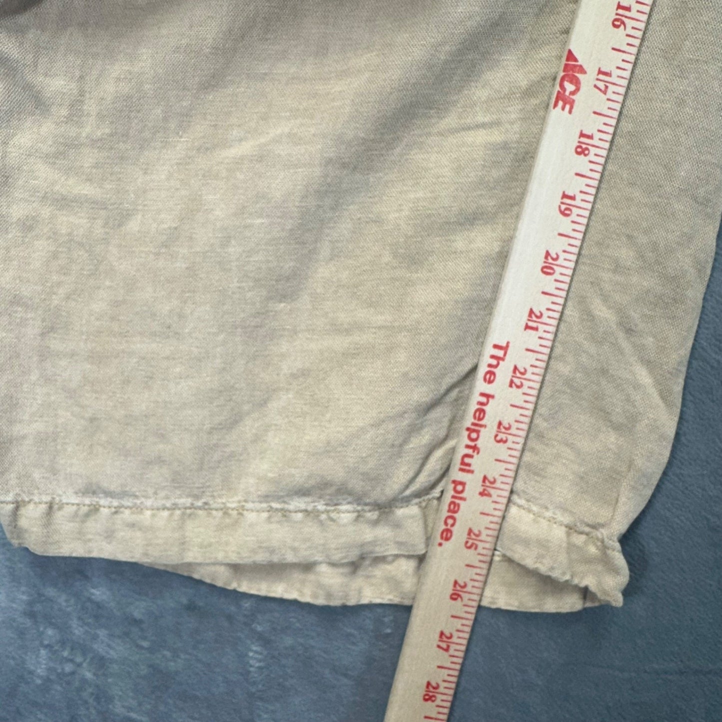 C&C California Women's Wide Leg Linen Capri Pants Size 6 Beige #534424