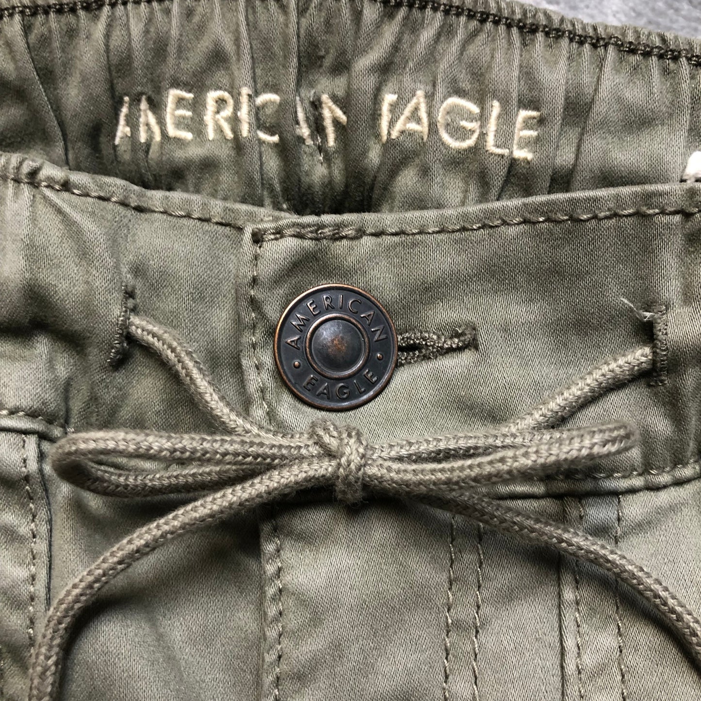 New American Eagle Jogger Pants Women's Size 000 Green Olive