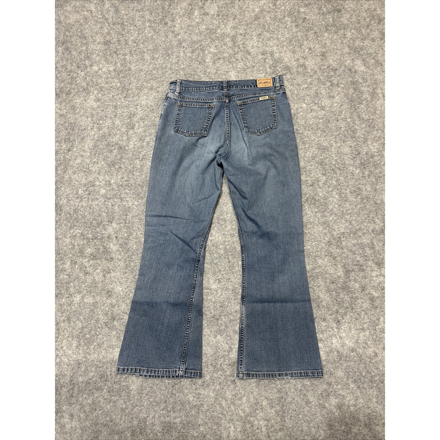Levi Strauss Signature Girls' Low Rise Flare Stretch Jeans Size 16.5 Blue Denim