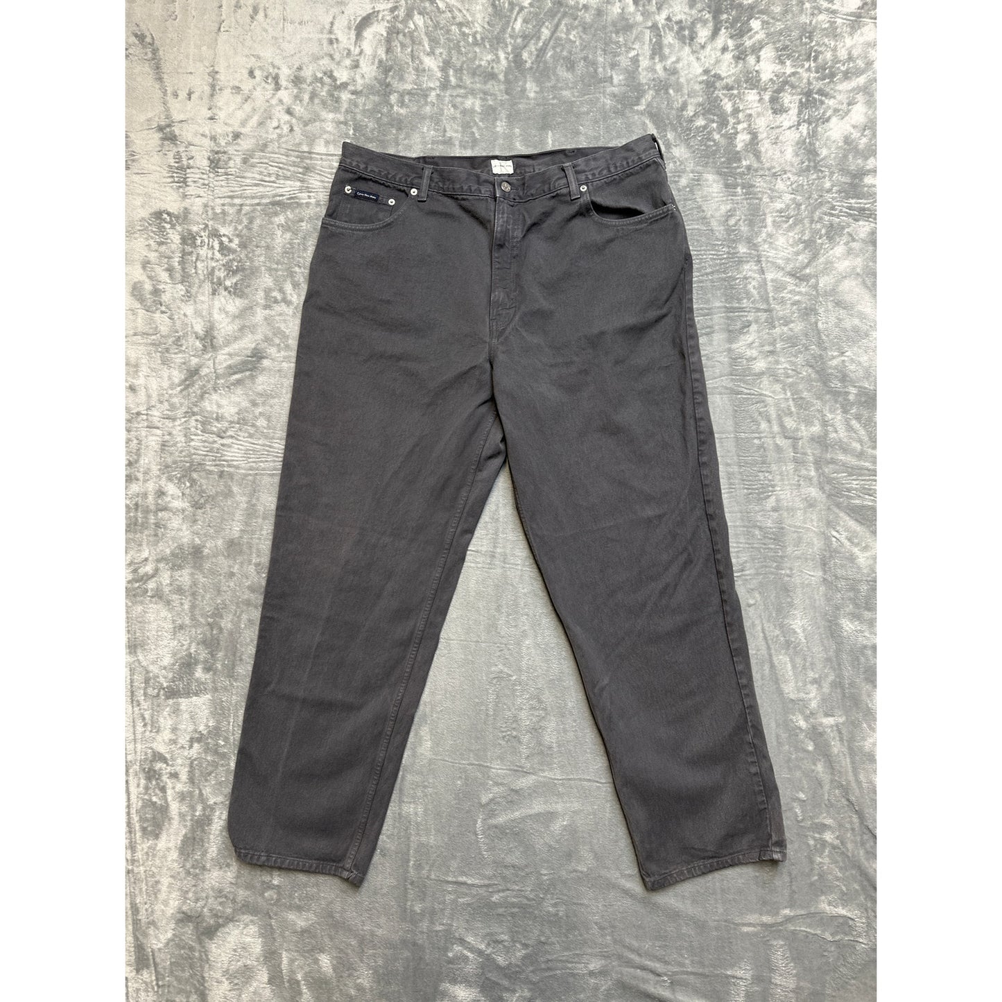 Calvin Klein Jeans Straight Jeans Men's Size 40x32 Black Denim