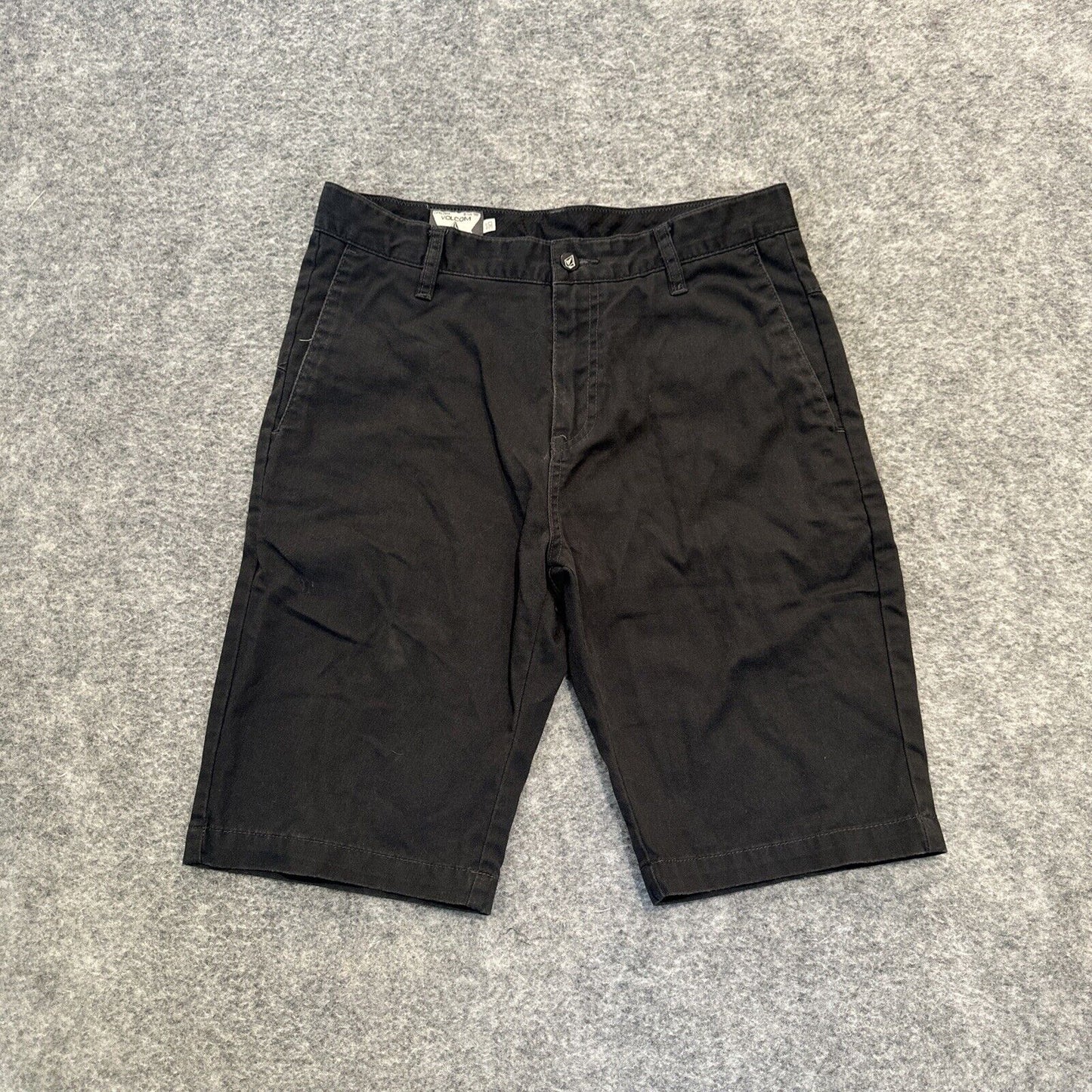 Volcom Men's Chino Shorts Size 30 Black Dark Wash Shorts