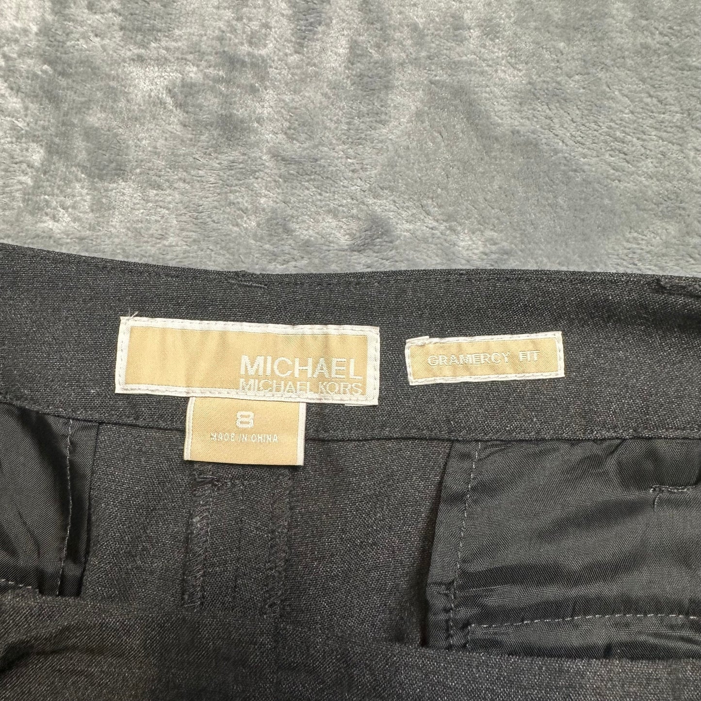 Michael Kors Wide Leg Dress Pants Women's Size 8 Black Denim