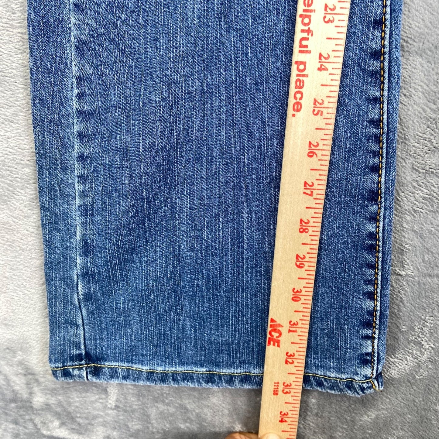 Levi's 519 Flare Jeans Women's Size 7L Blue Denim Cotton Blend