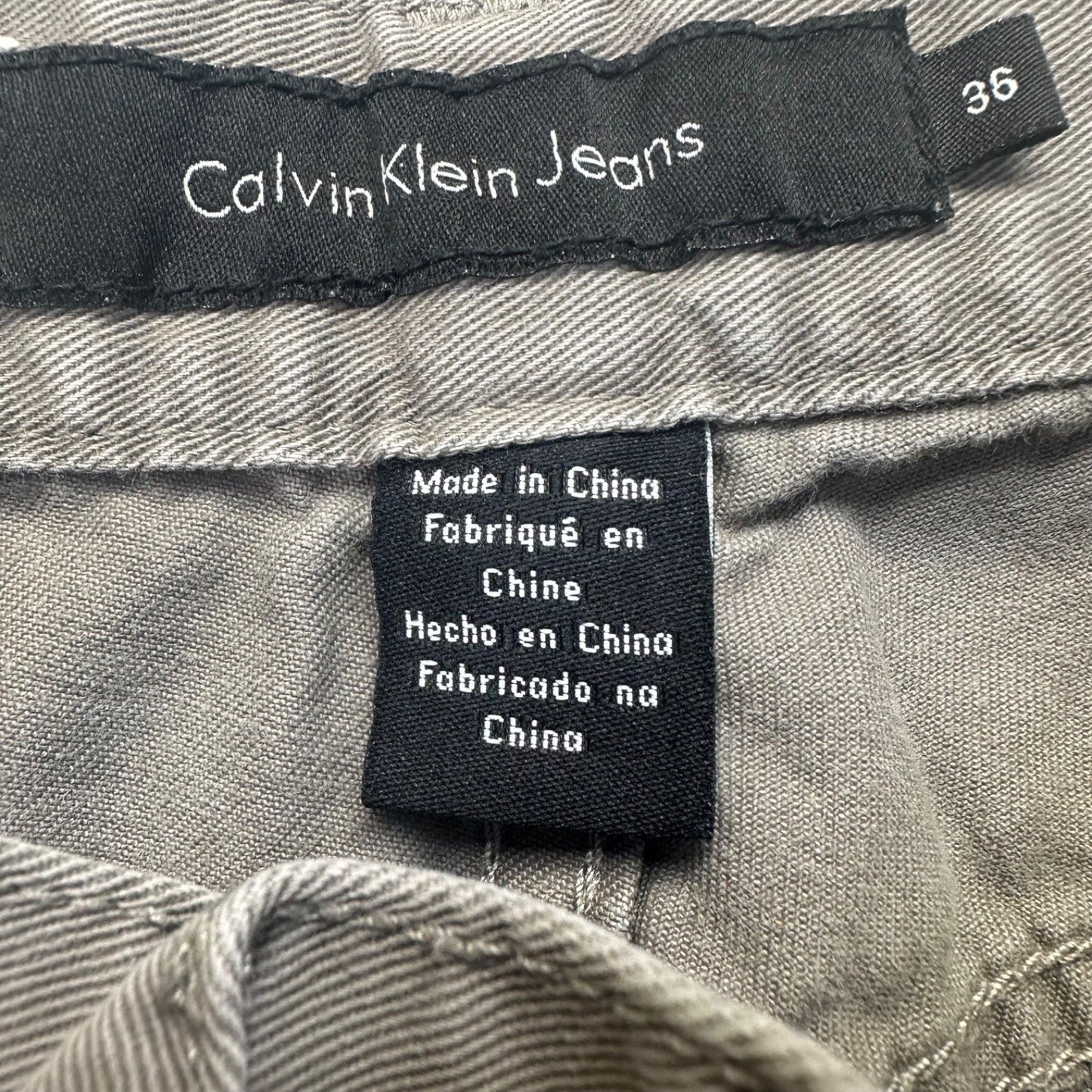 Calvin Klein Men's Easy Fit Jeans 36 Beige Denim