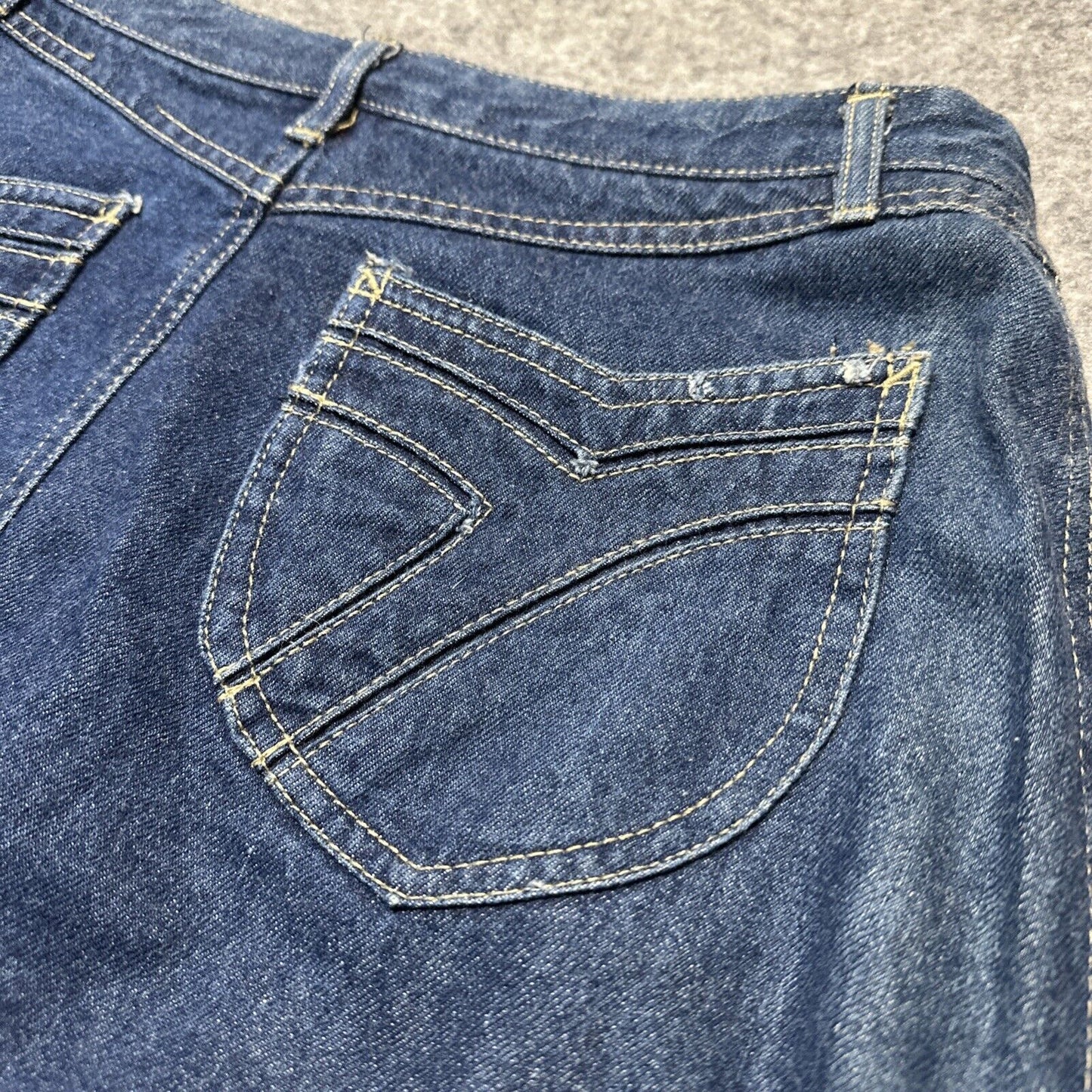 Vintage N'EST-CE PAS? Midi Denim Skirt Women's Size 13/14 Blue Medium Wash Denim