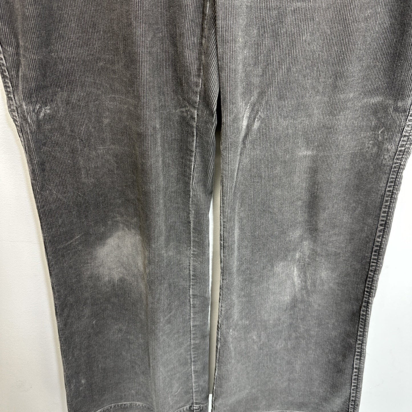 Eddie Bauer Pants Women's Size 10 Gray Corduroy Flare Stretch Dark Casual