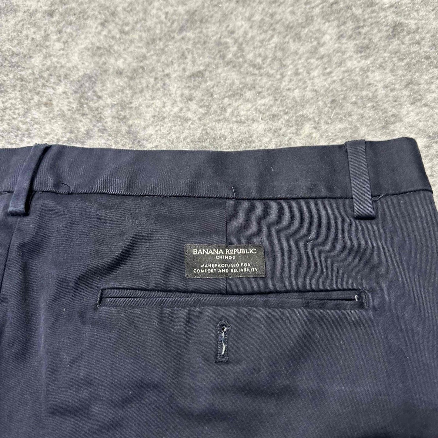 Banana Republic Fulton Chino Men's Belt Loops Side Pocket Pants Size 36x30 Blue