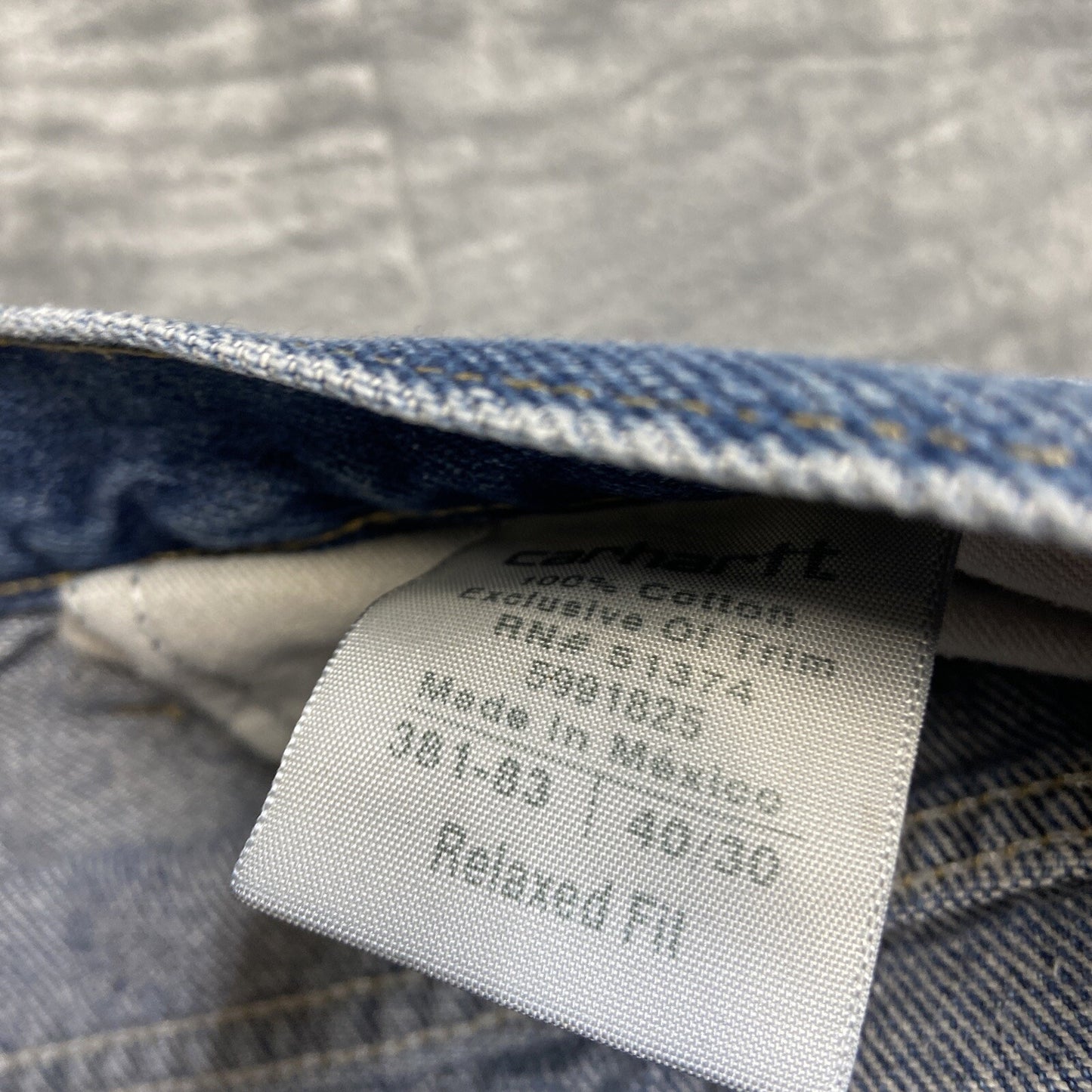 Lot of 4 Carhartt Relaxed Fit Jeans Men's 40x30 Blue Wholesale Work Jeans
