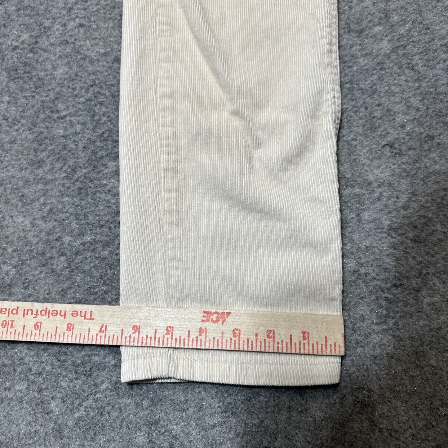 BDG Corduroy Carpenter Slim Straight Jeans Women's Size 26 Cream White