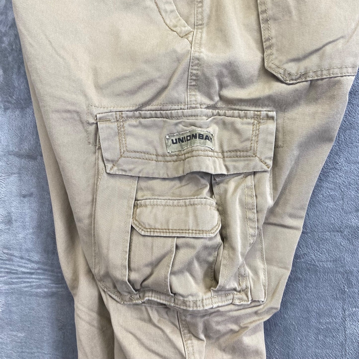 Unionbay Men's Cargo Pants Straight 40x30 Khaki
