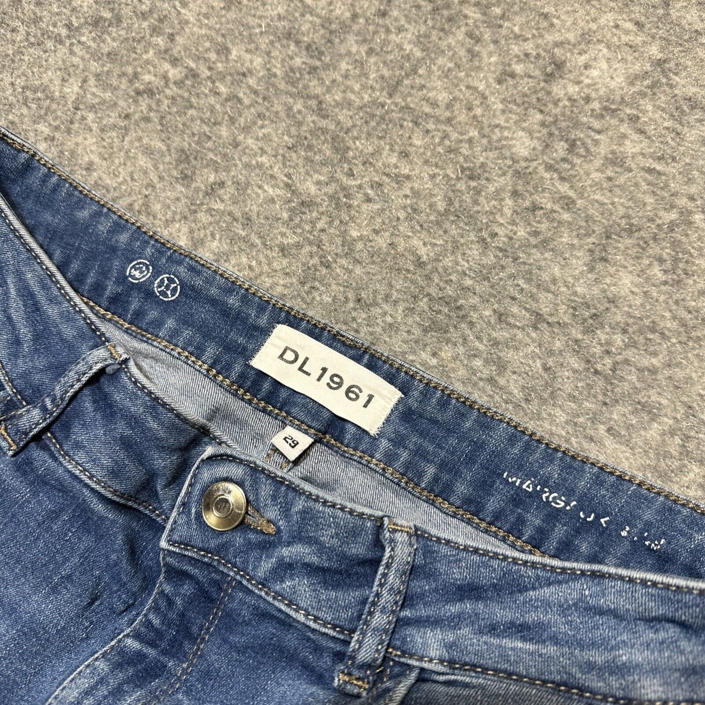 DL 1961 Margaux Instascuplt Ankle Skinny Jeans Women's Size 29 Light Blue Denim
