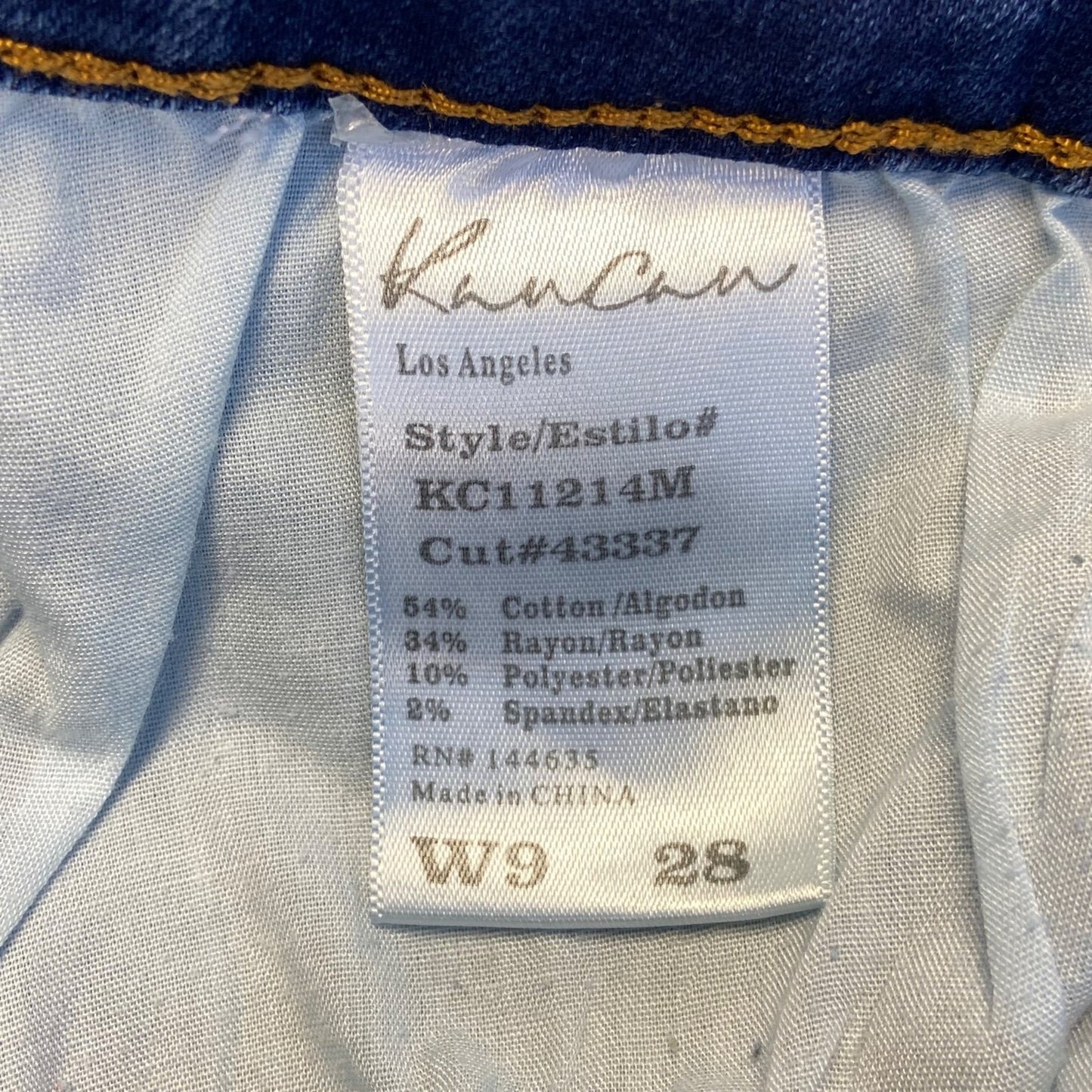 KanCan Women's Skinny Jeans Size 9 Blue Dark Wash