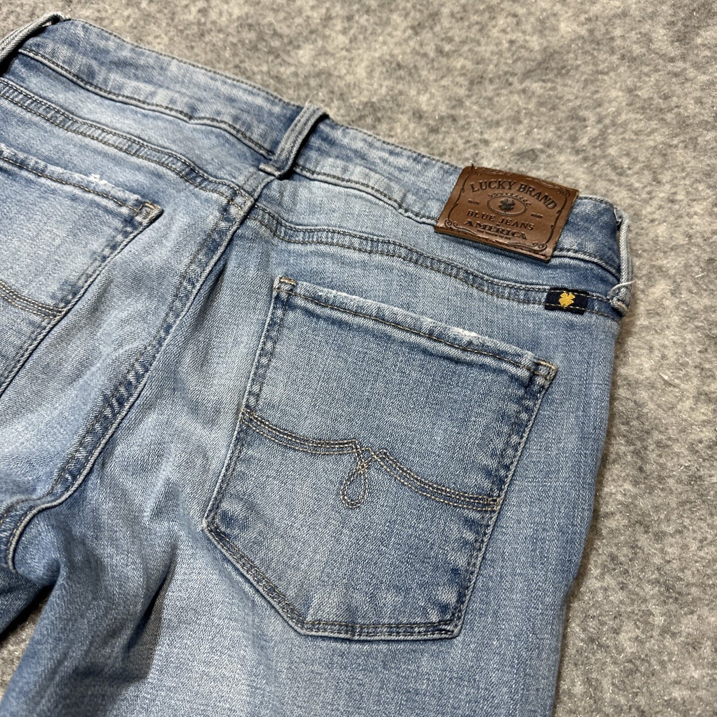 Lucky Brand Lolita Skinny Women's Distressed Jeans Size 2/26 Light Blue Denim