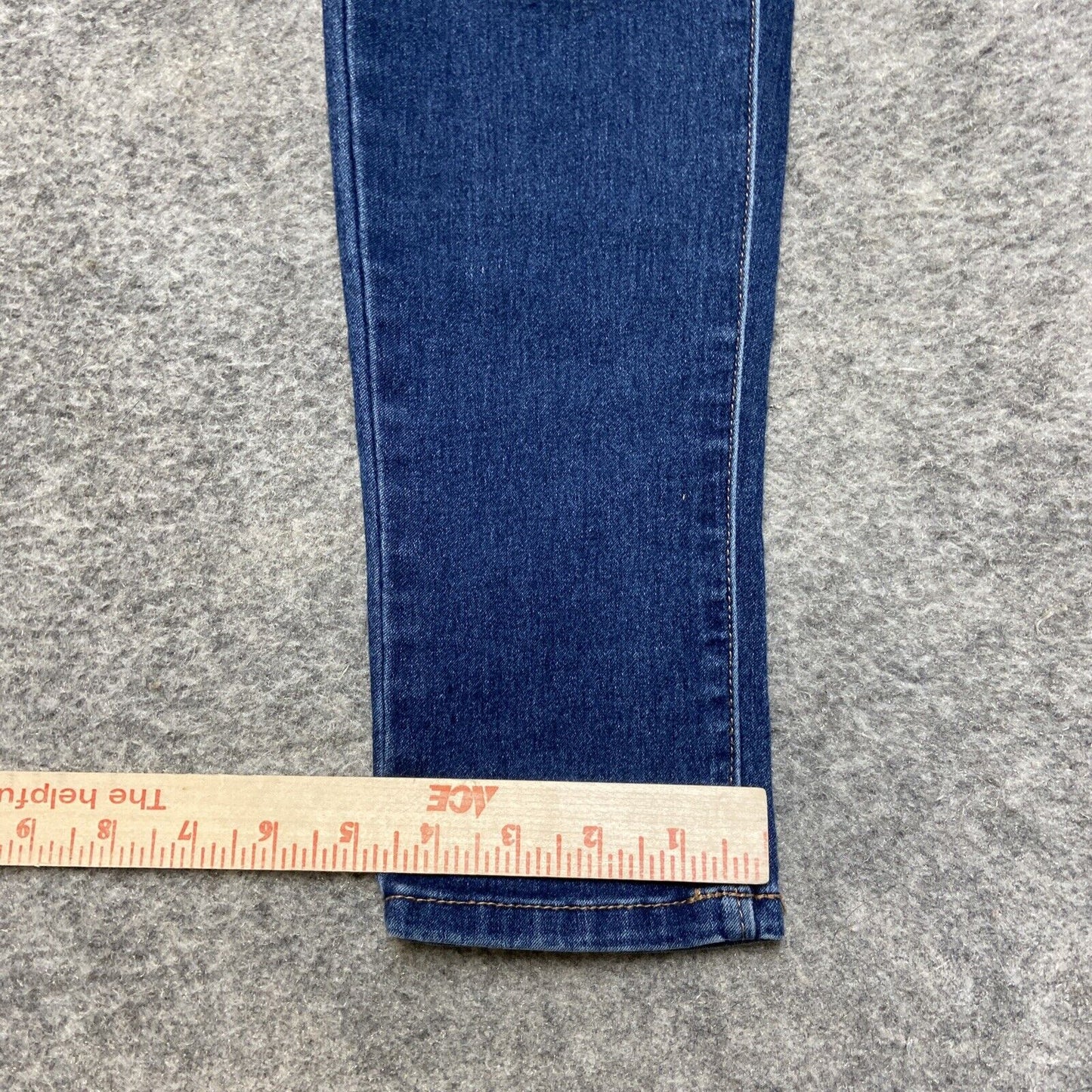 Astor Denim Distressed Skinny Jeans Women's Size 7 Dark Blue Faded Denim