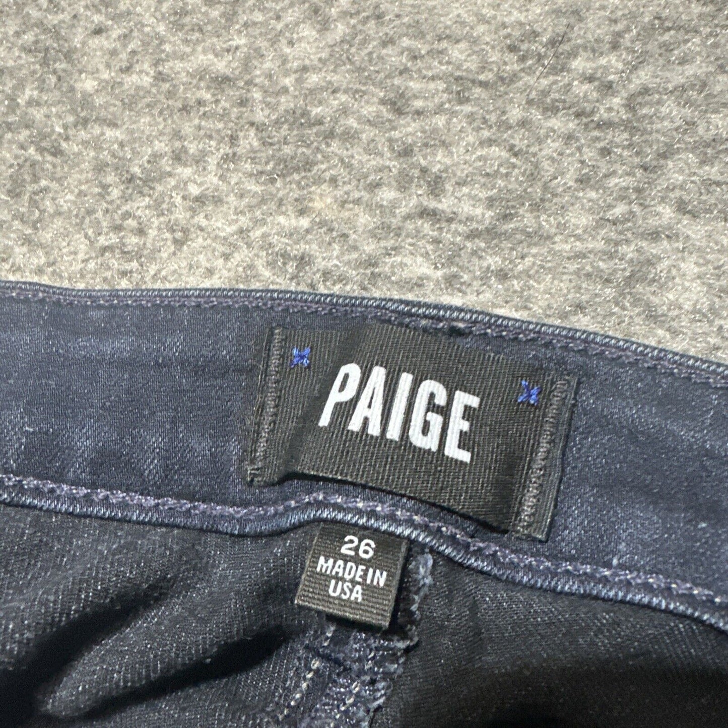 Paige Verdugo Ankle Skinny Jeans Women’s Size 26 Dark Blue Denim