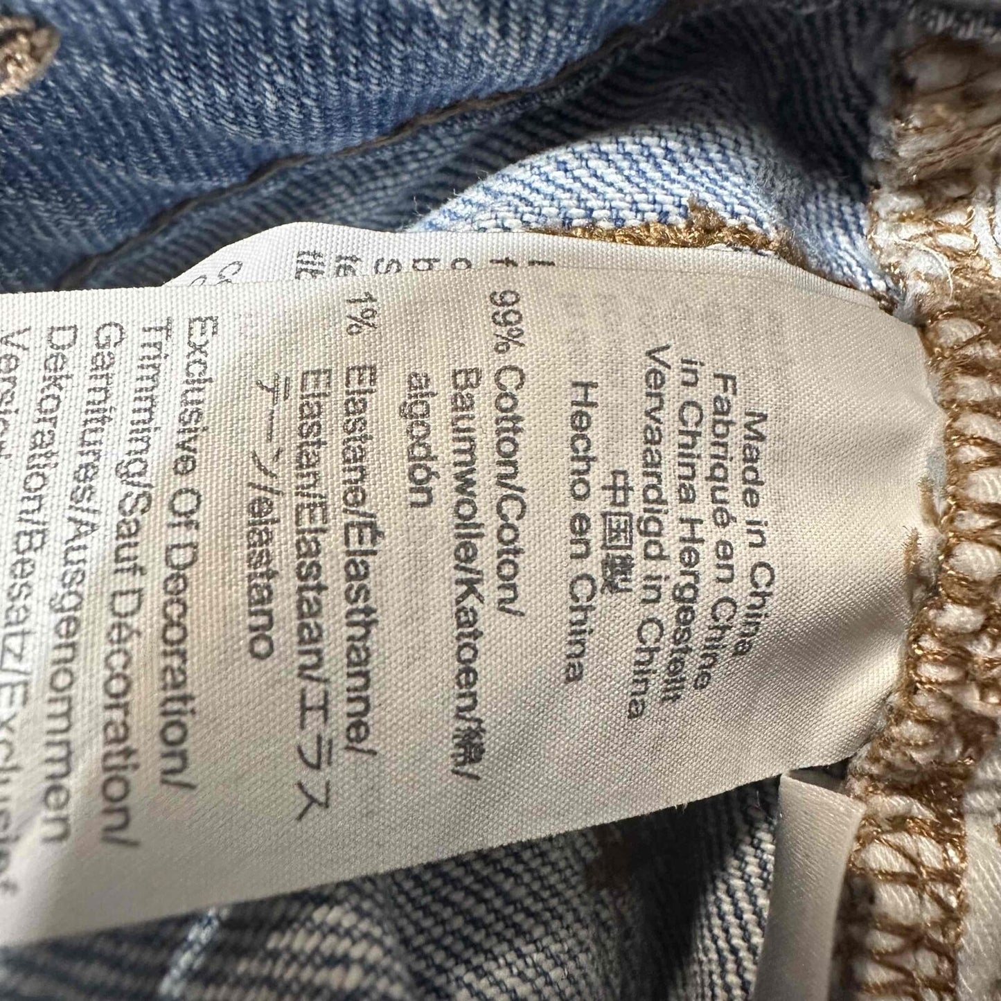 Madewell Women's Button Fly Cropped High Rise Cali Demi Boot Jeans Size 25 Blue