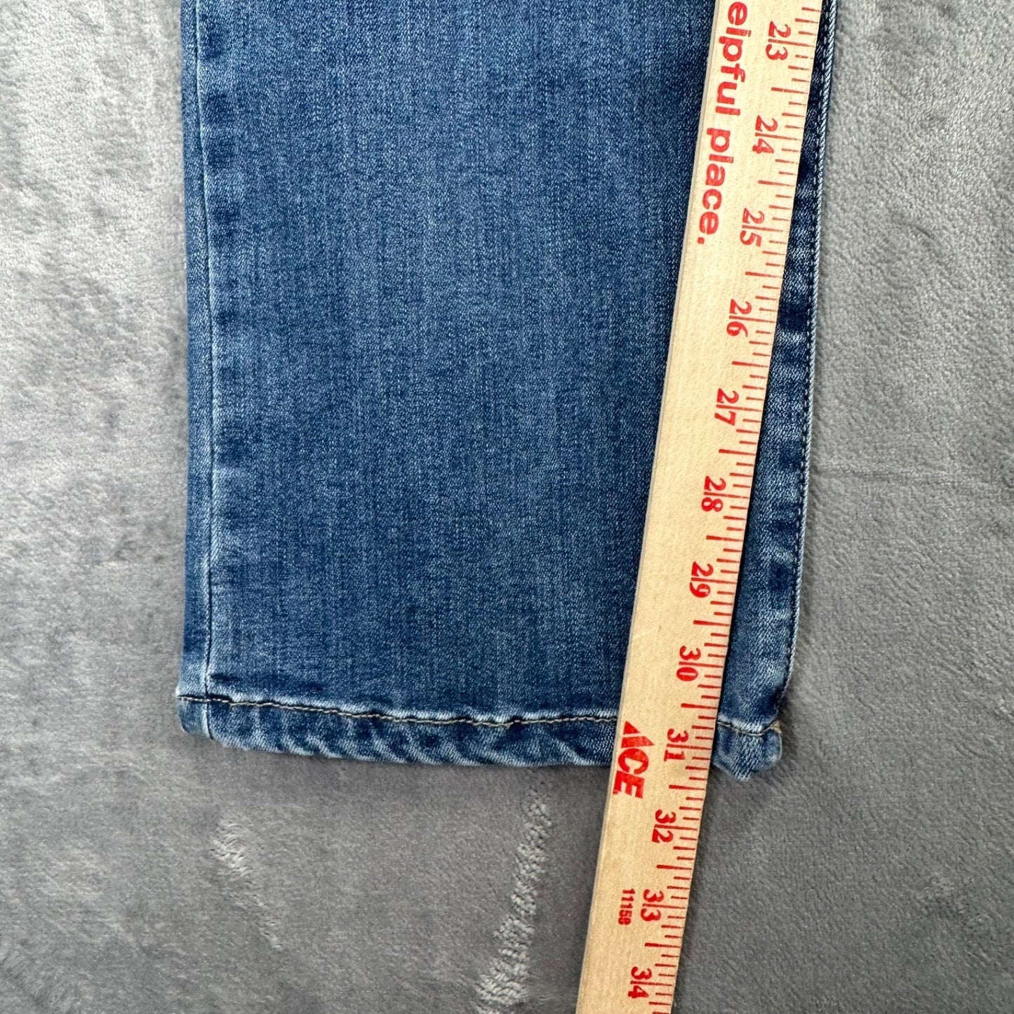 Lee Women's Flex Motion Straight Leg Jeans Size 12 Long Blue Denim