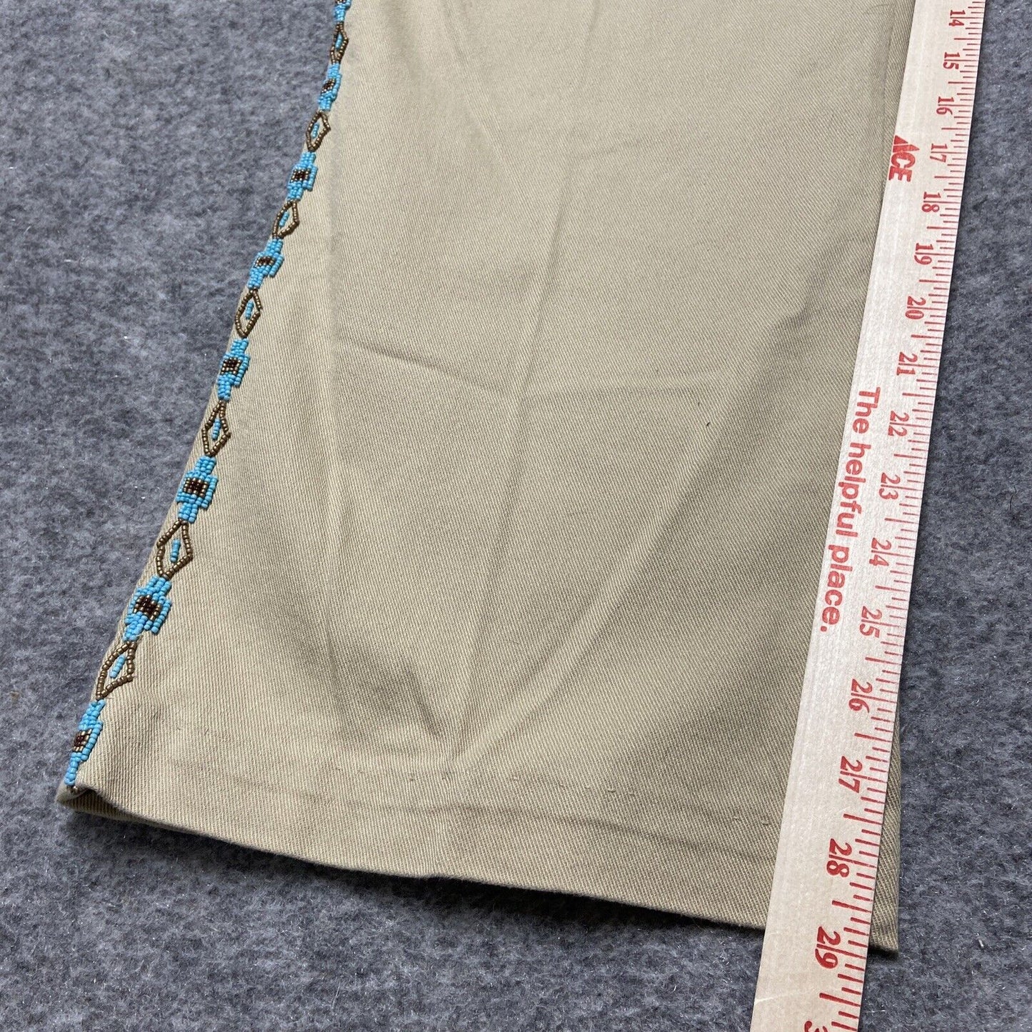 Vintage Lauren Ralph Lauren Western Straight Jeans Women's Size 22W Beige