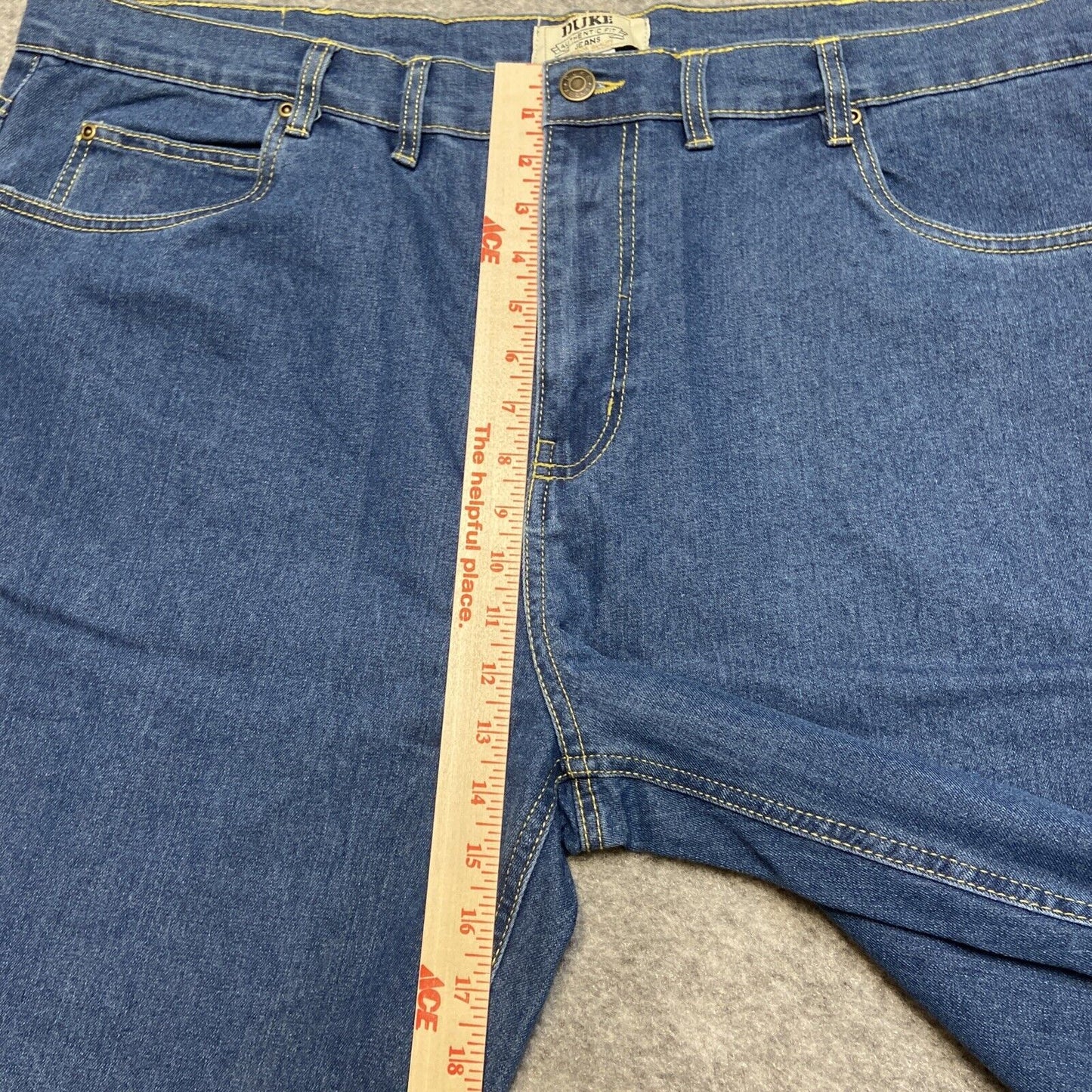 Vintage Duke Habands Authentic Fit Jeans Men's Size 44/M Blue Denim