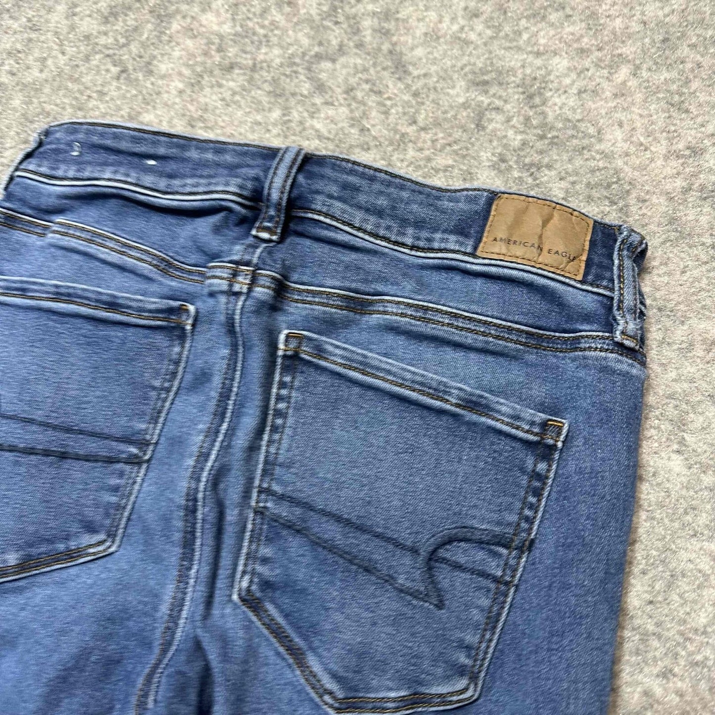 American Eagle Women's Hi Rise Jegging Skinny Jeans Size 4 Blue Medium Denim