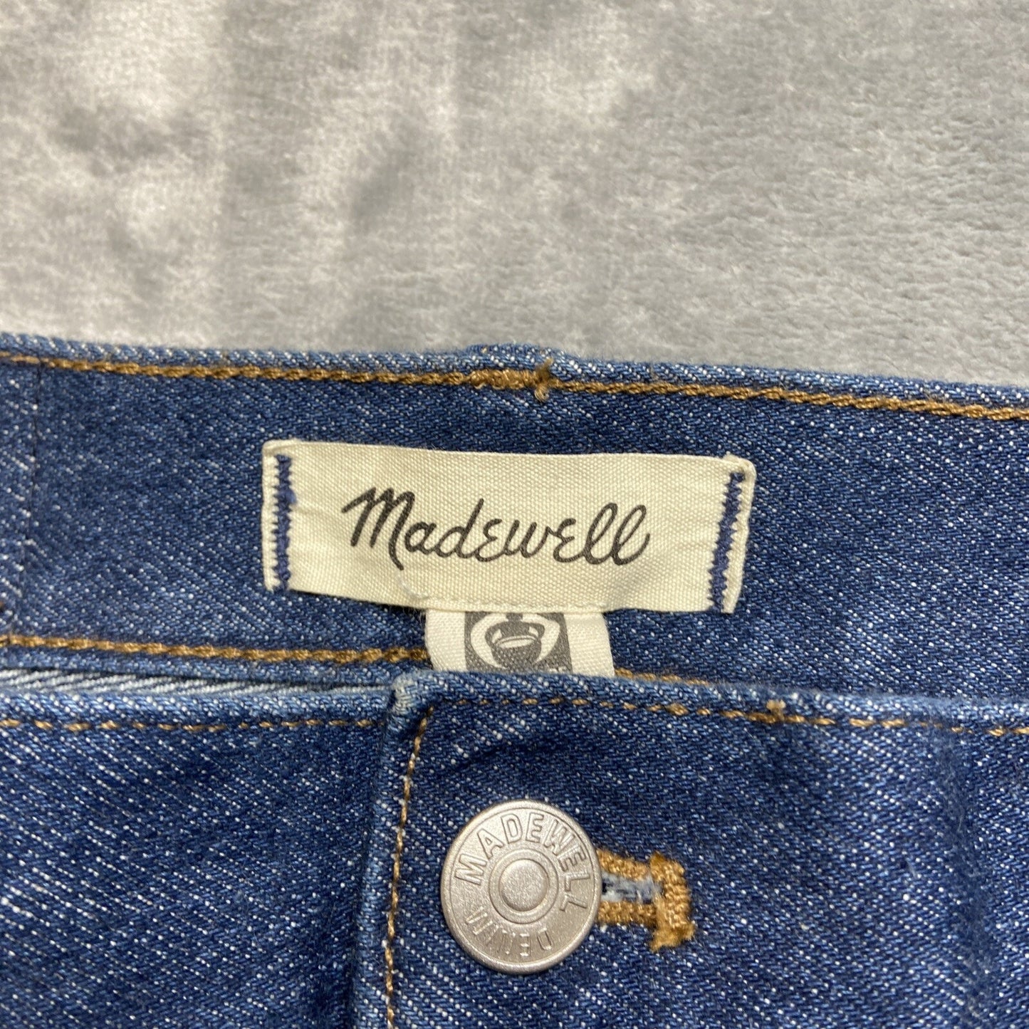 New Madewell The Perfect Vintage Straight Jean Women's Size 26 Dark Blue Paneled