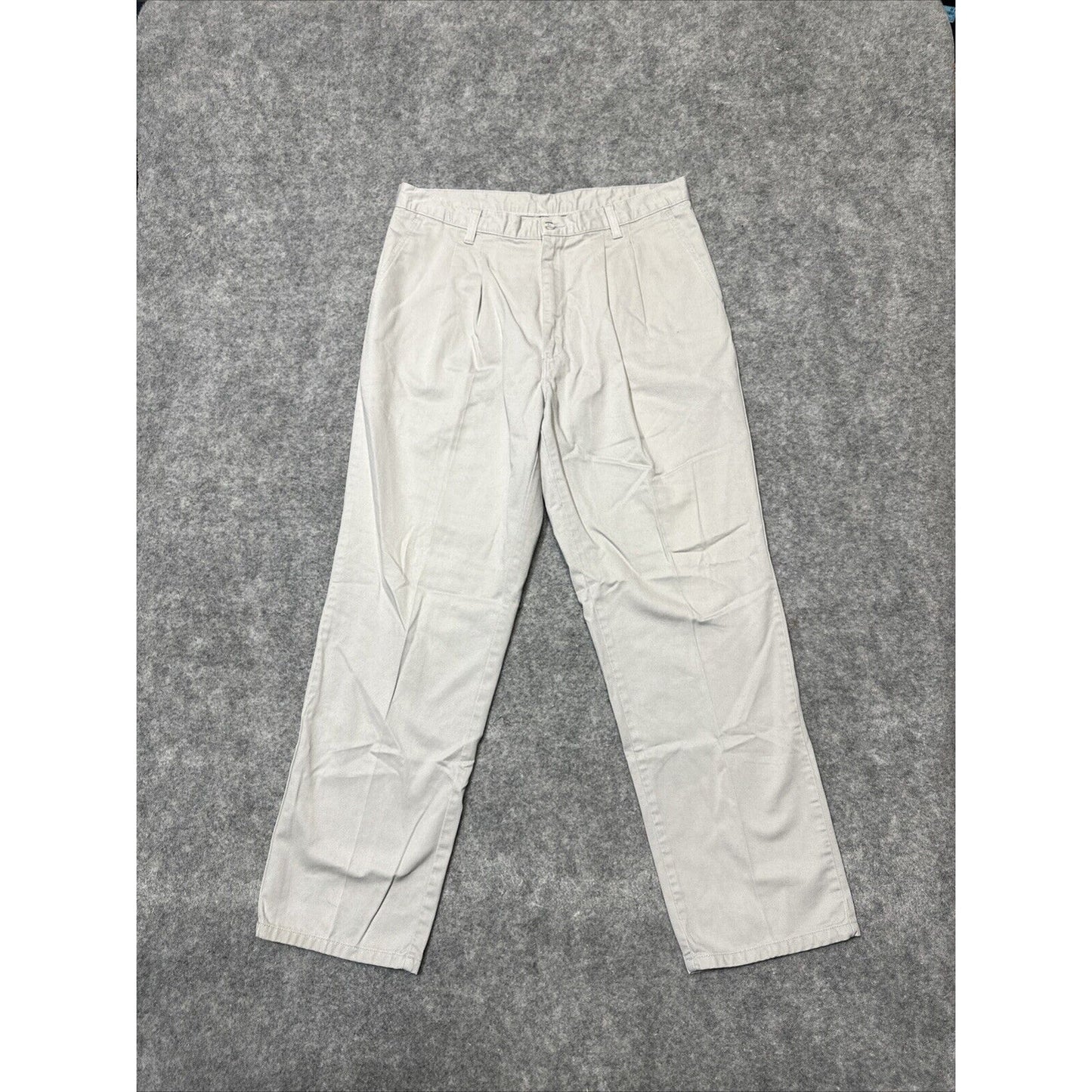 Timber Creek By Wrangler 69901PT Men's Straight Pleated Chino Pants Size 33x30