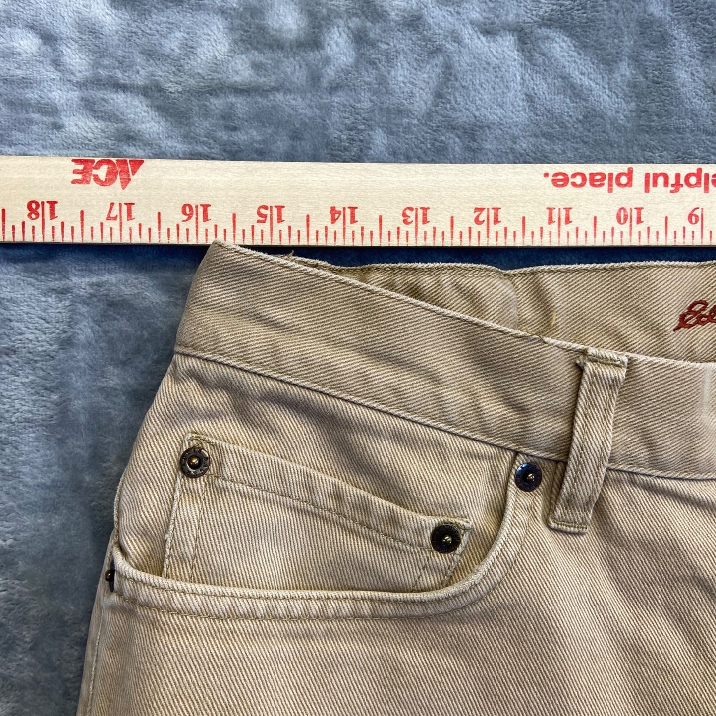 Eddie Bauer Men's Classic Fit Straight Pants 34x32 Beige