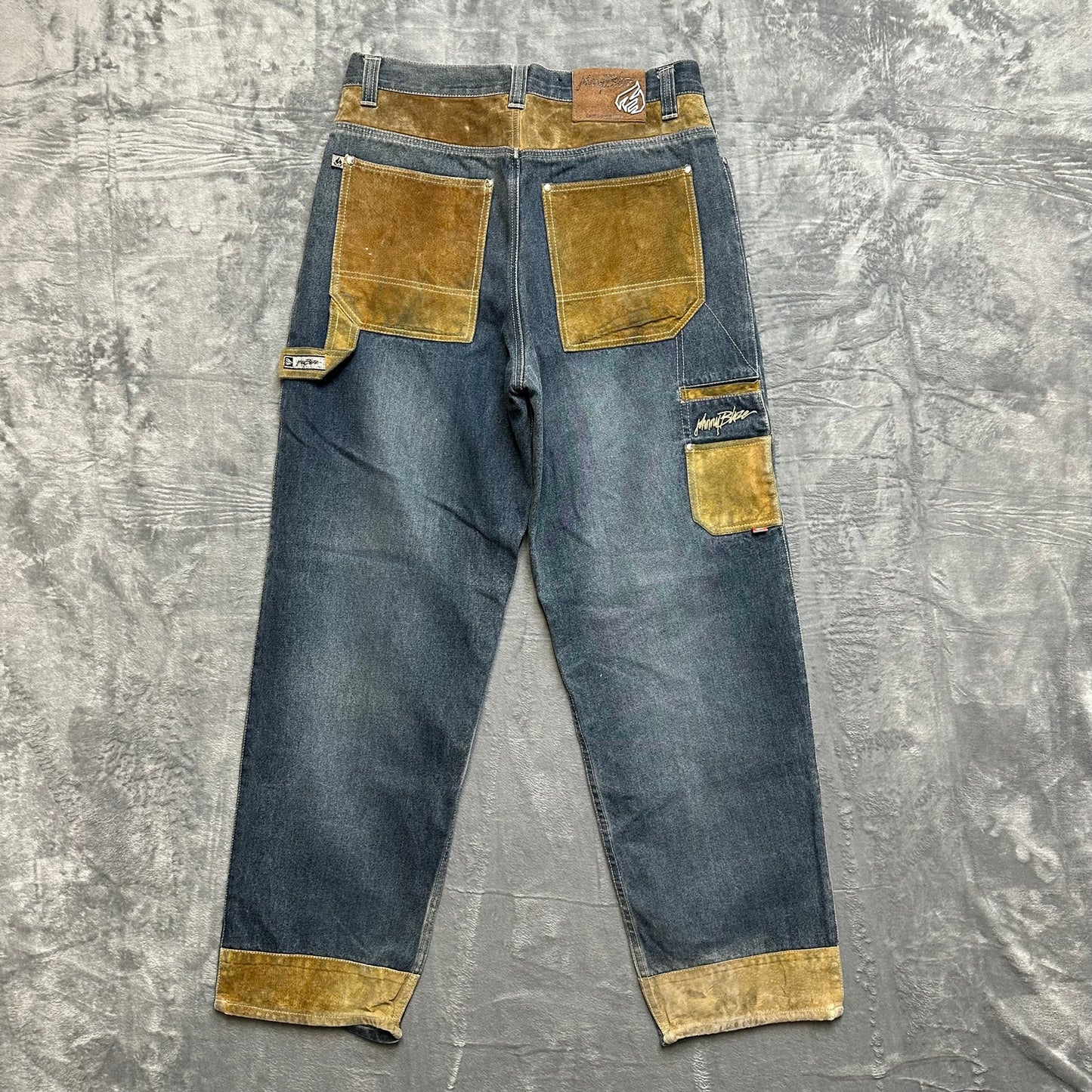 draft: Johnny Blaze Bootcut Jeans Men's Size 34 Blue Denim