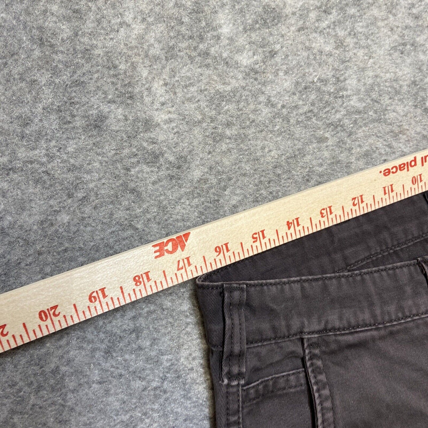 Matchstick Straight Leg Chino Pants Men's Size 34x32 Dark Gray Pants