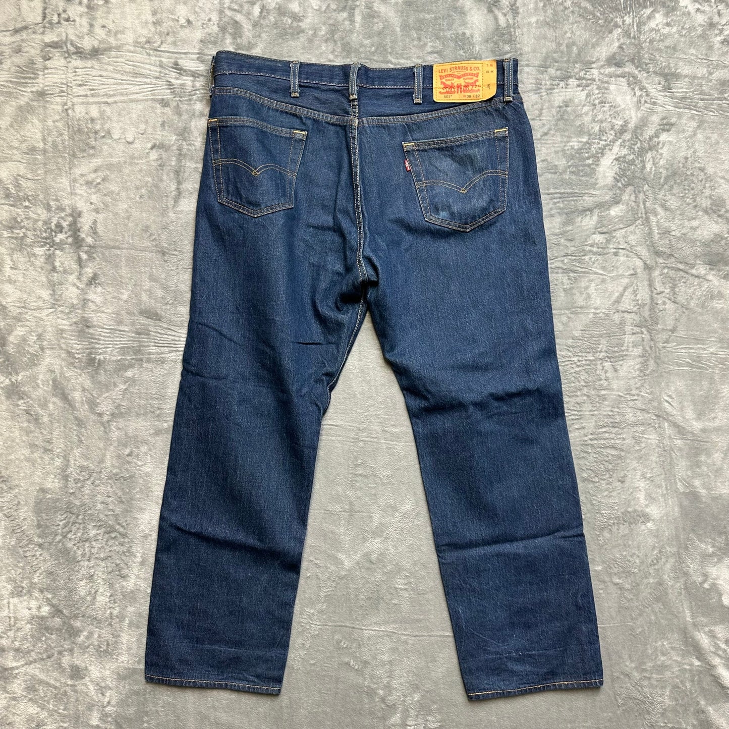 Levi's Straight Jeans Men's Size 38x32 Blue Denim