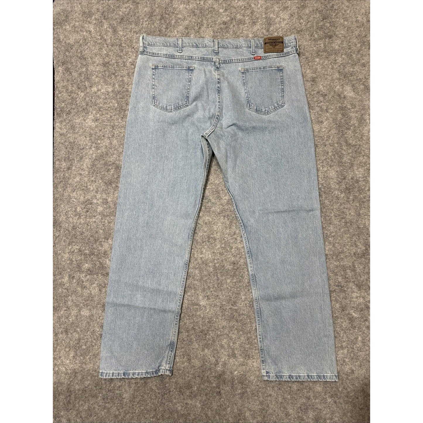 New Wrangler Five Star Premium Relaxed Fit Flex Men's Straight Jeans size 42x32