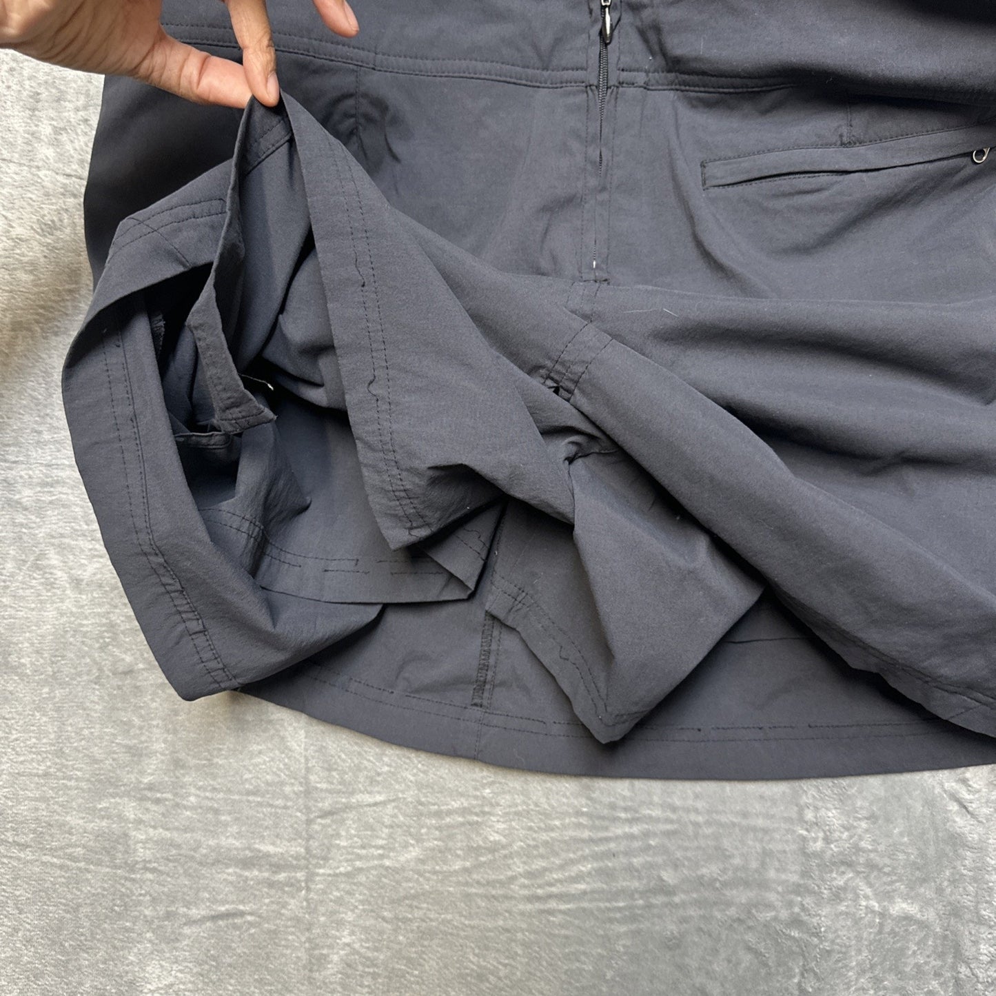 Royal Robbin Stretch Tennis Golf Skort Skirt Women's Size 16 Black Stretch