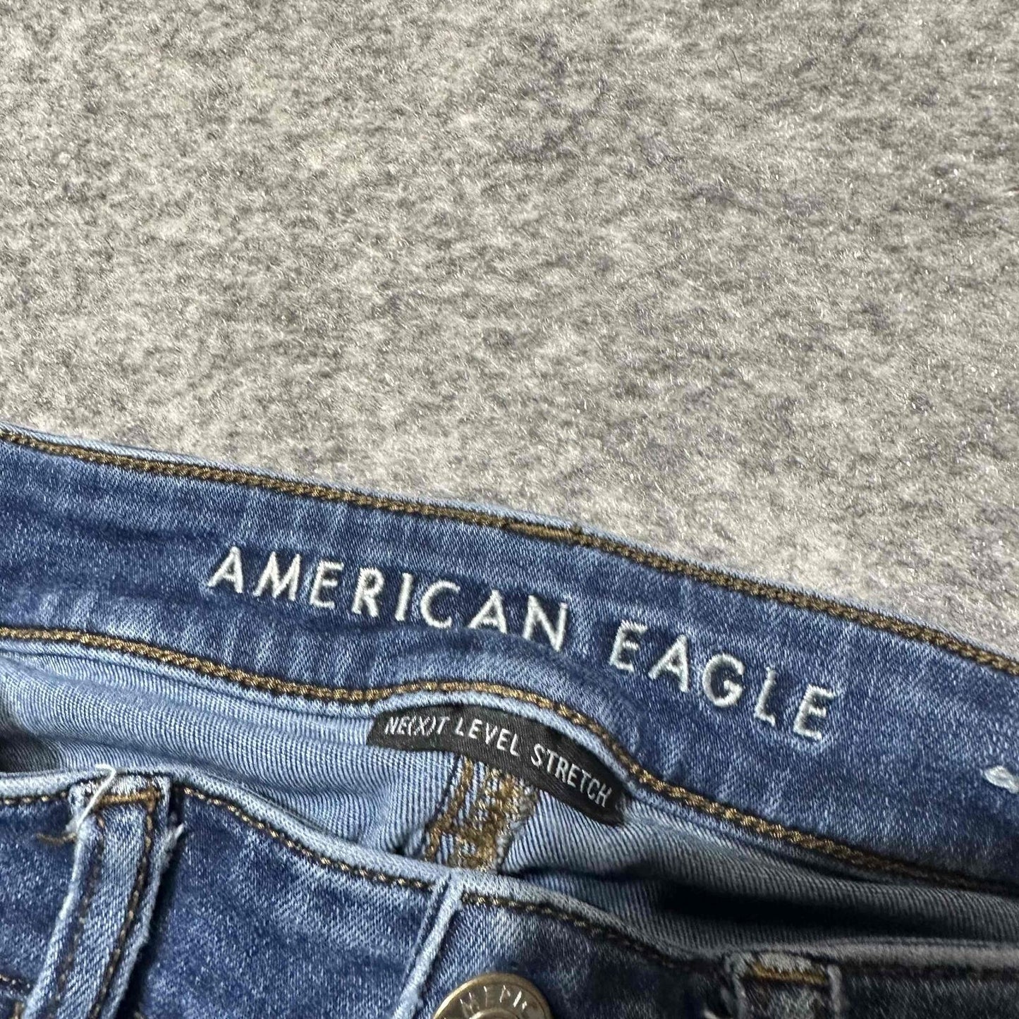 American Eagle Women's Hi Rise Jegging Skinny Jeans Size 4 Blue Medium Denim