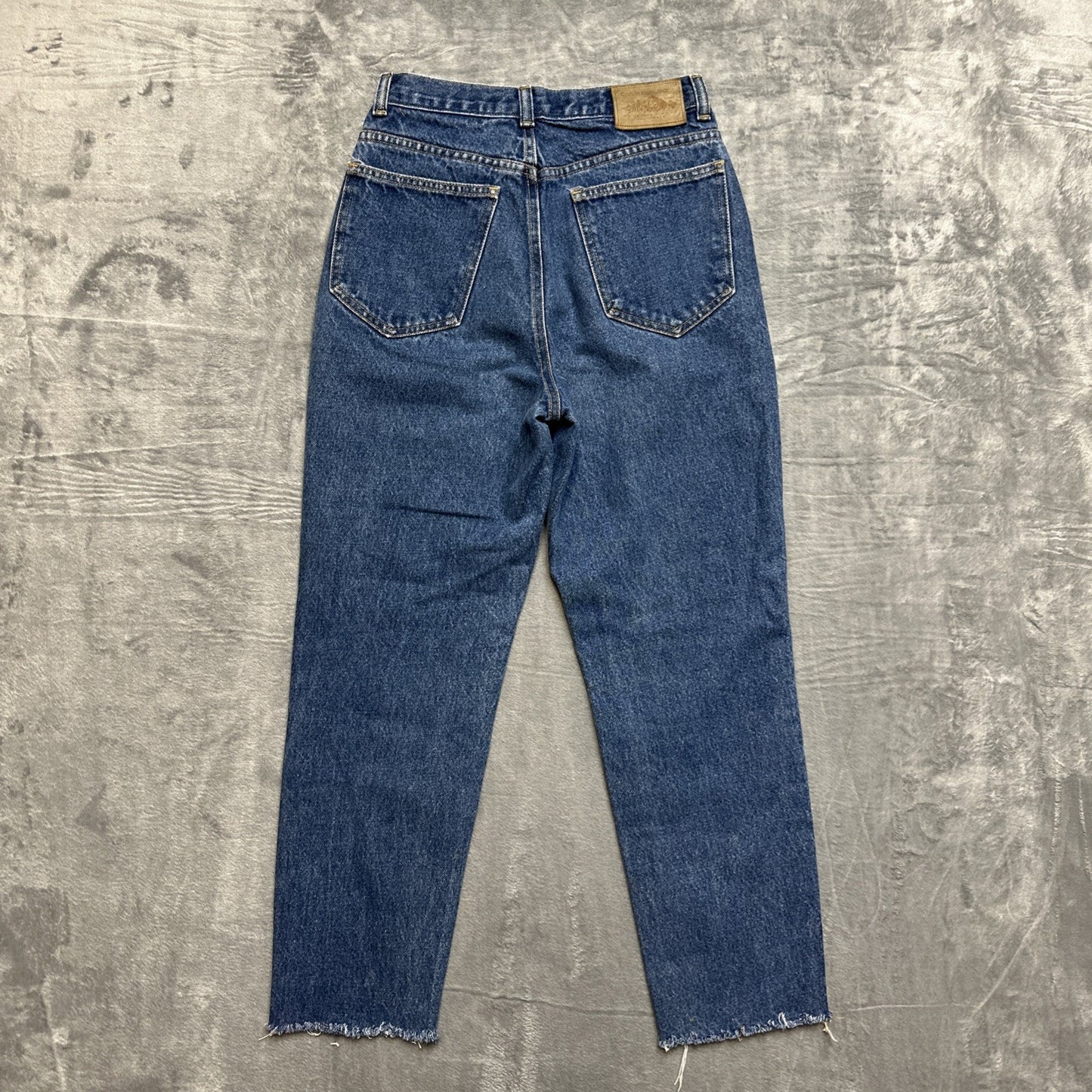 Vintage Calvin Klein Sport Straight Jeans Women's Petite 6P Dark Blue Denim