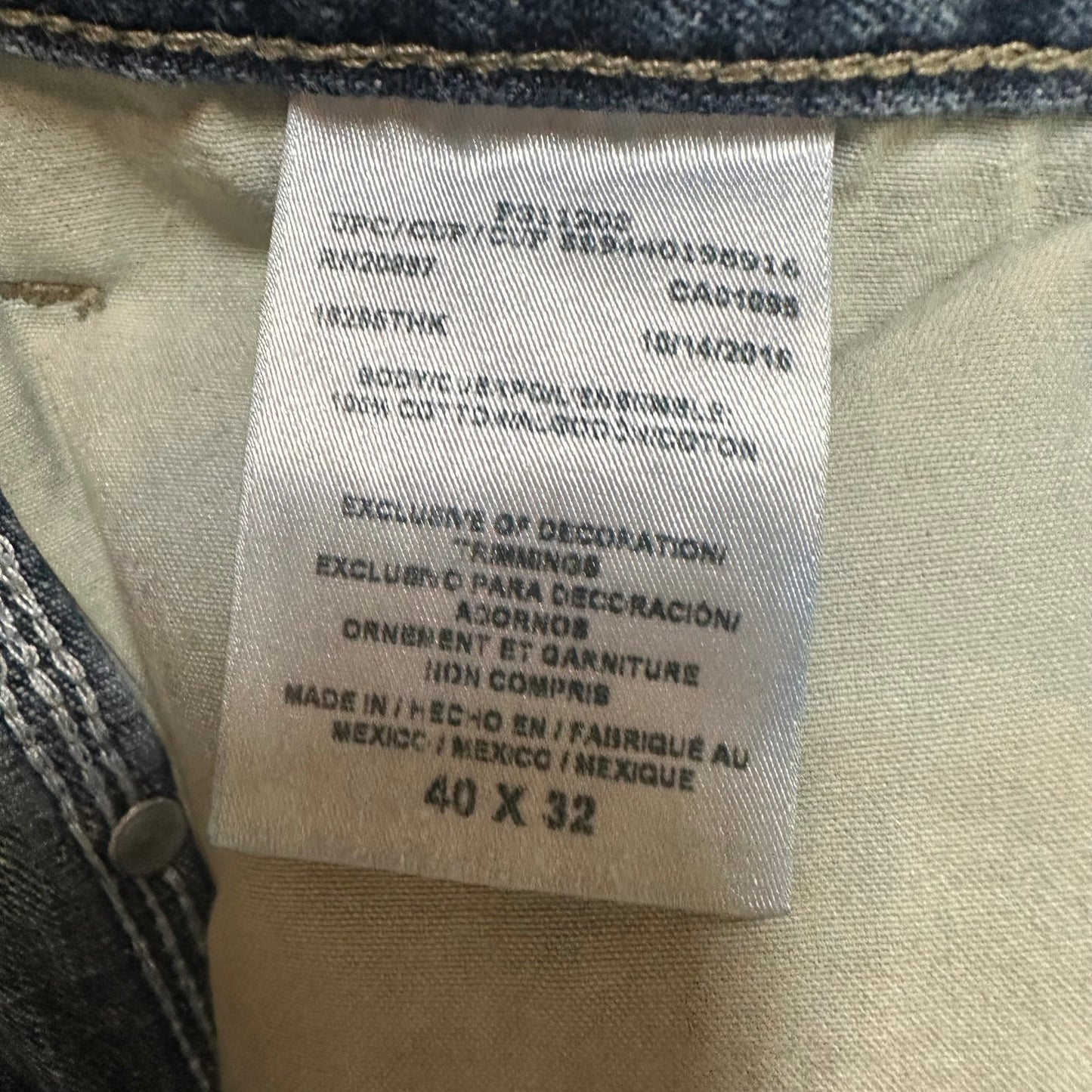 Dickies High Rise Carpenter Jeans Men's Size 40x32 Blue Denim