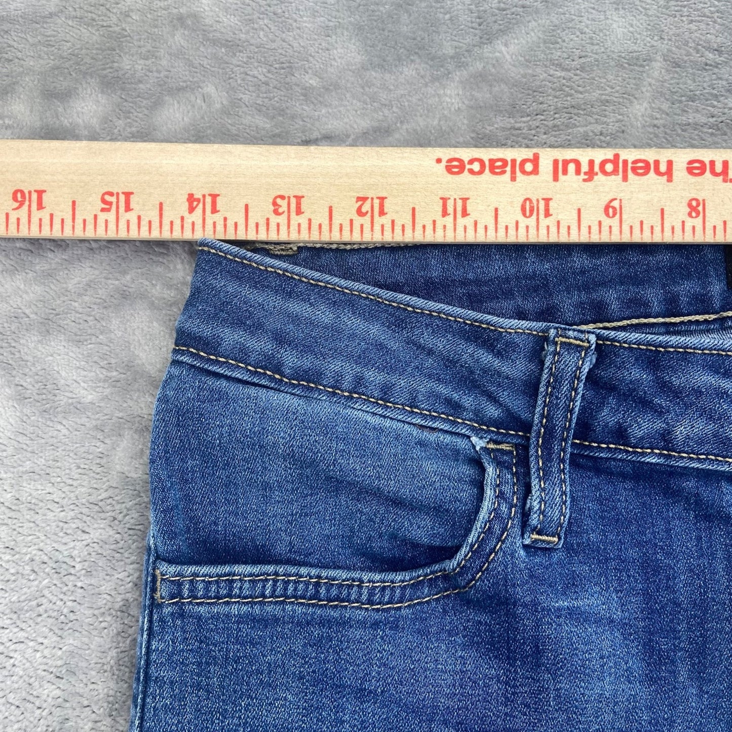 Just Black Women's Distressed Skinny Jeans Size 29 Blue Denim