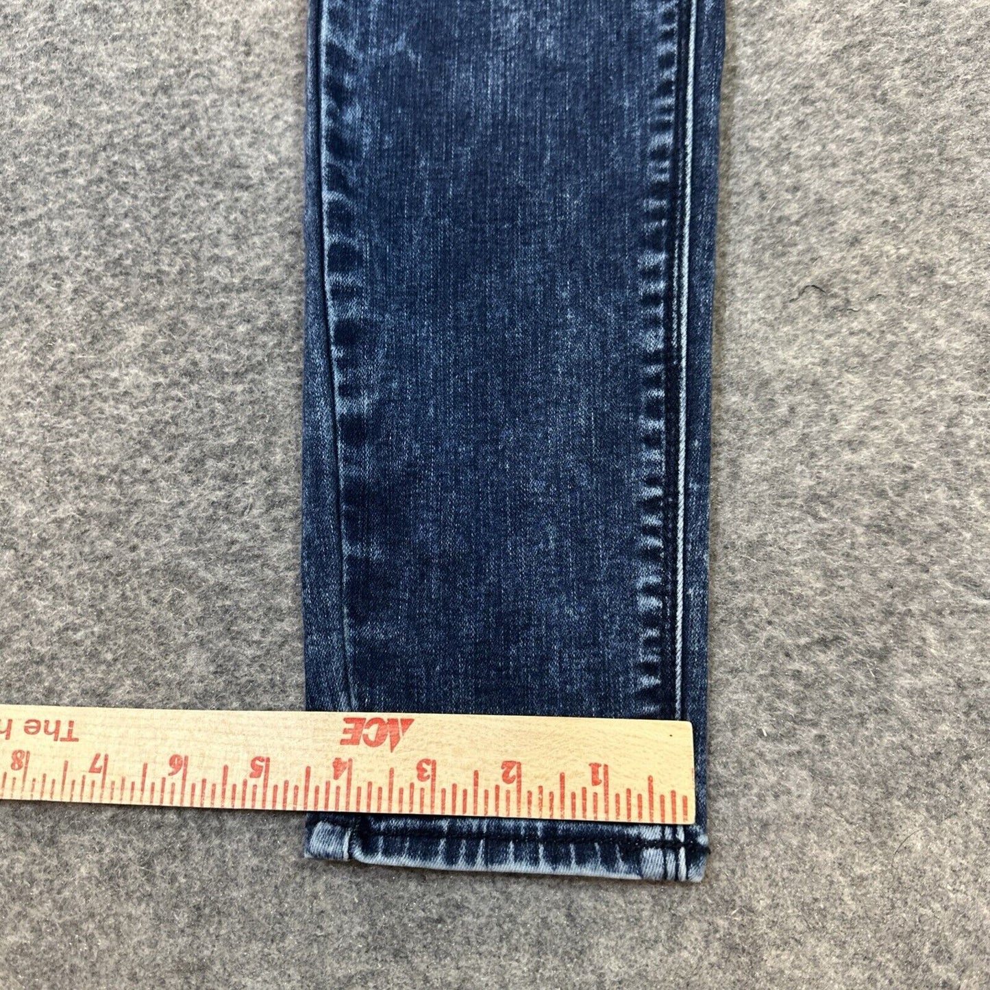 American Eagle Super Stretch Sky High Jegging Women's 2R Dark Blue Acid Wash