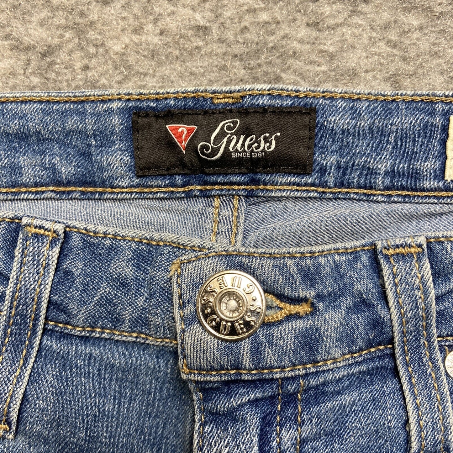 Guess Low Rise Jegging Maxine Fit Cropped Jeans Women's Size 27 Blue Denim