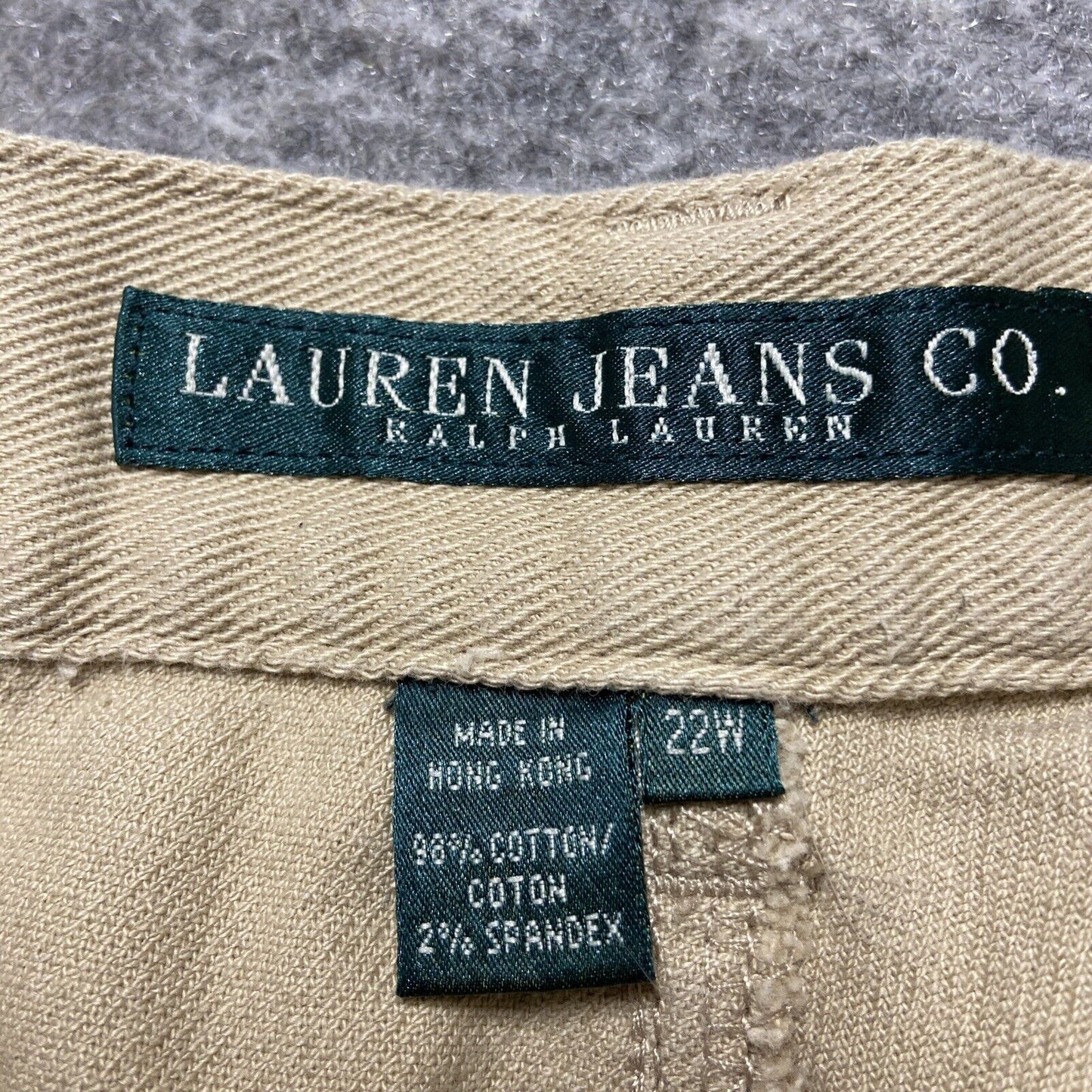 Vintage Lauren Ralph Lauren Western Straight Jeans Women's Size 22W Beige