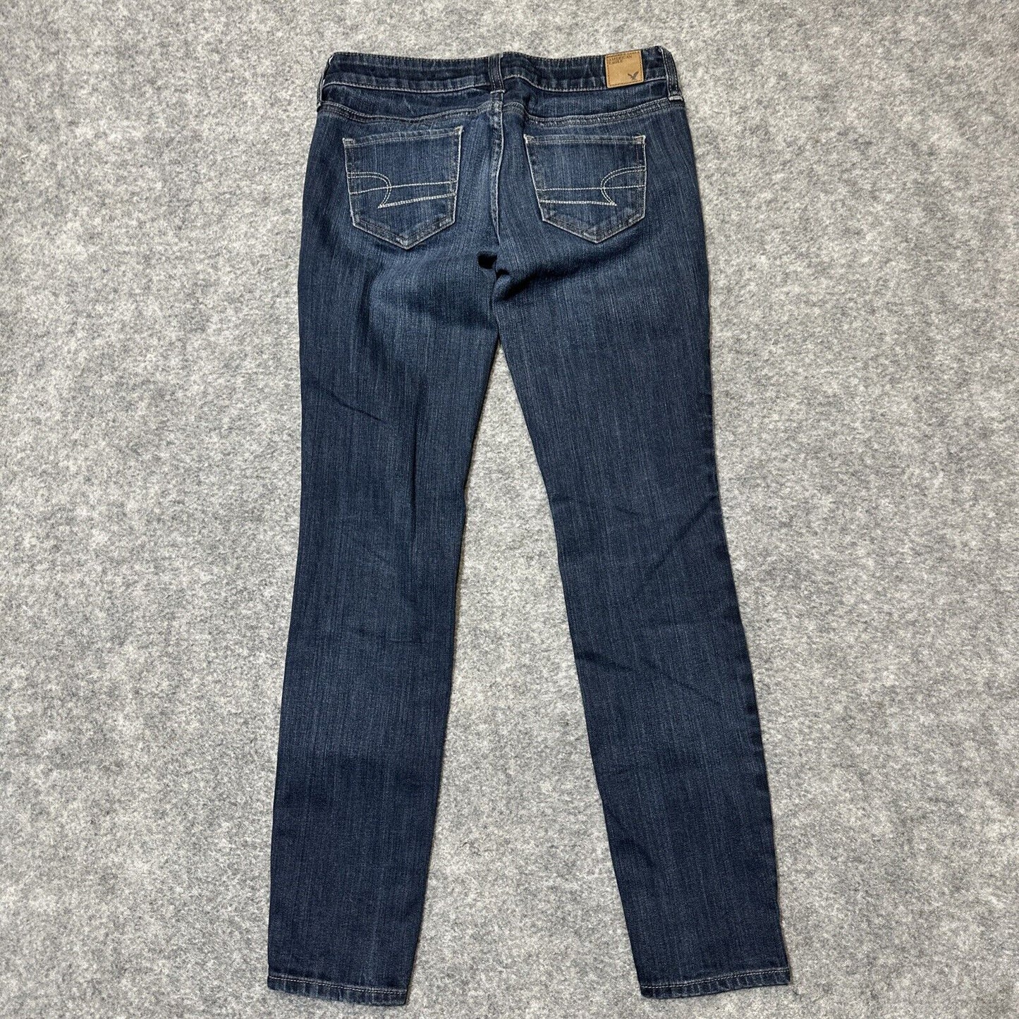 American Eagle Stretch Women's Super Skinny Jeans Size 0R Blue Dark Denim