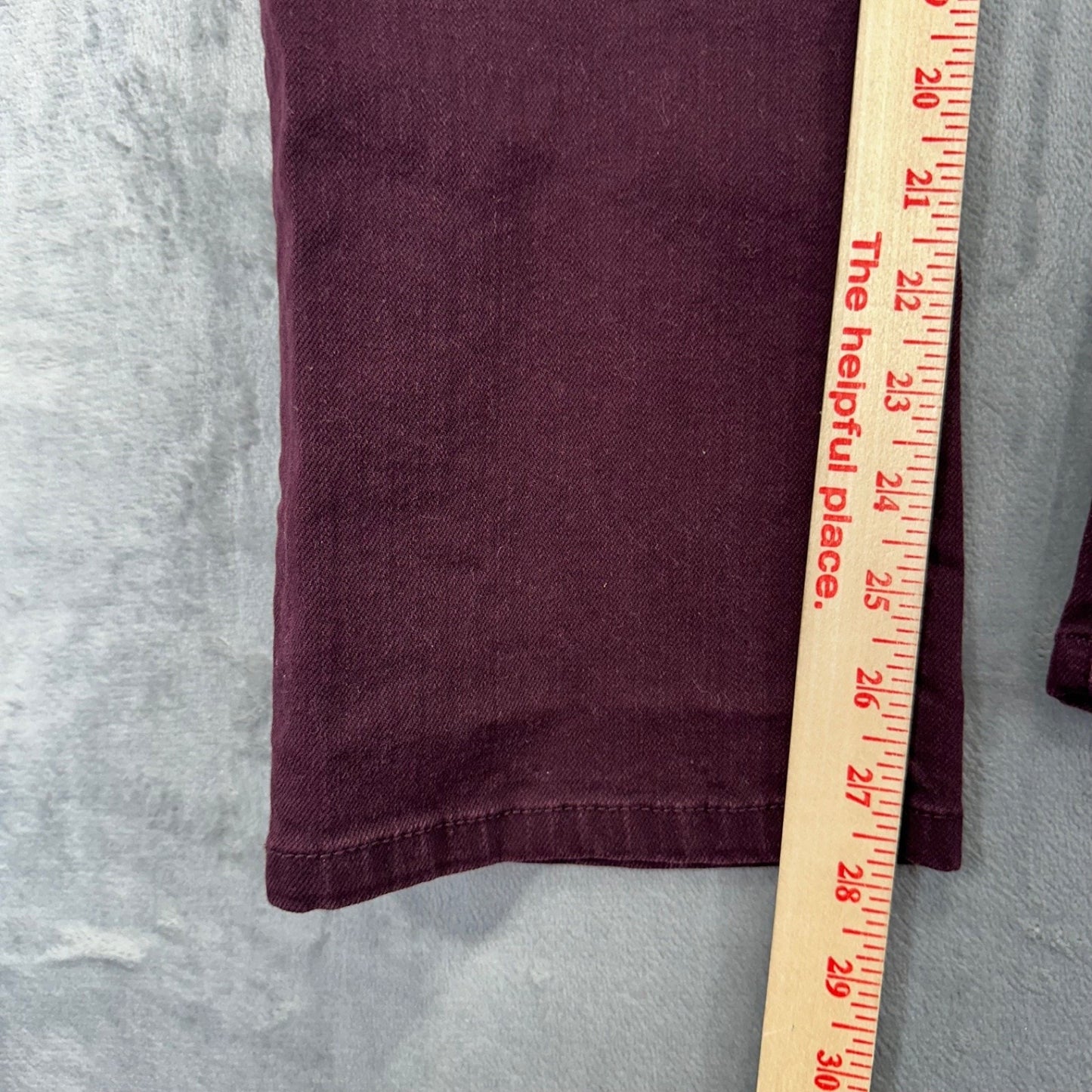 Lauren Ralph Lauren Women's Modern Straight Jeans 12P Burgundy