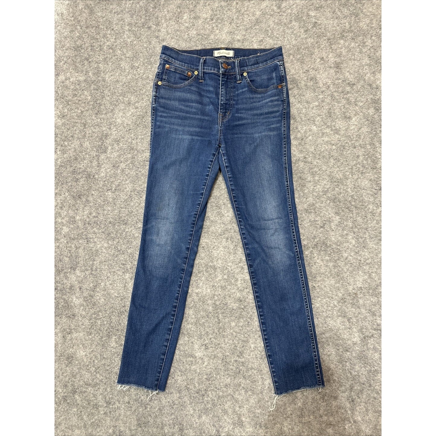 Madewell 9" Women's High Rise Skinny Jeans Size 27 Blue Med Wash Denim