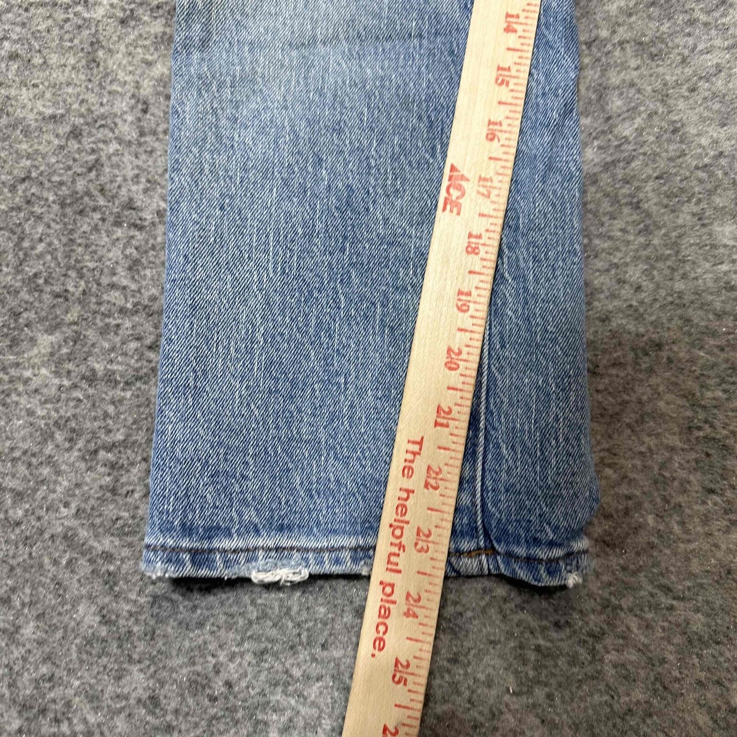 Madewell Women's Button Fly Cropped High Rise Cali Demi Boot Jeans Size 25 Blue