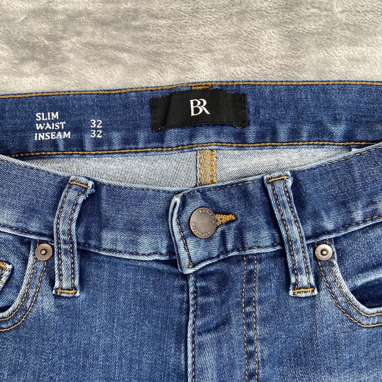 Banana Republic Slim Jeans Men's 32x32 Medium Blue Denim
