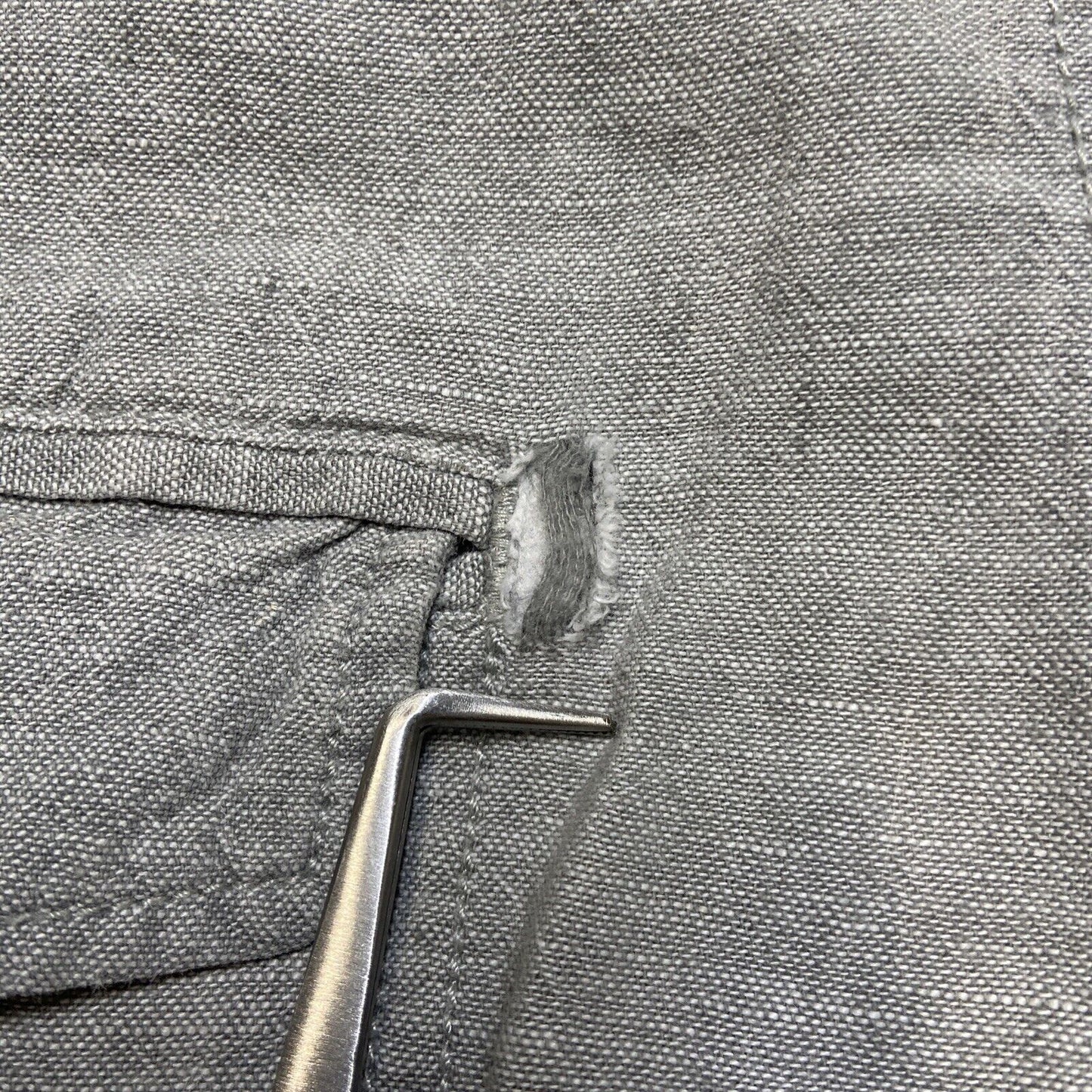 J Crew Linen Shorts Men's Size 33 Gray Shorts Summer Casual