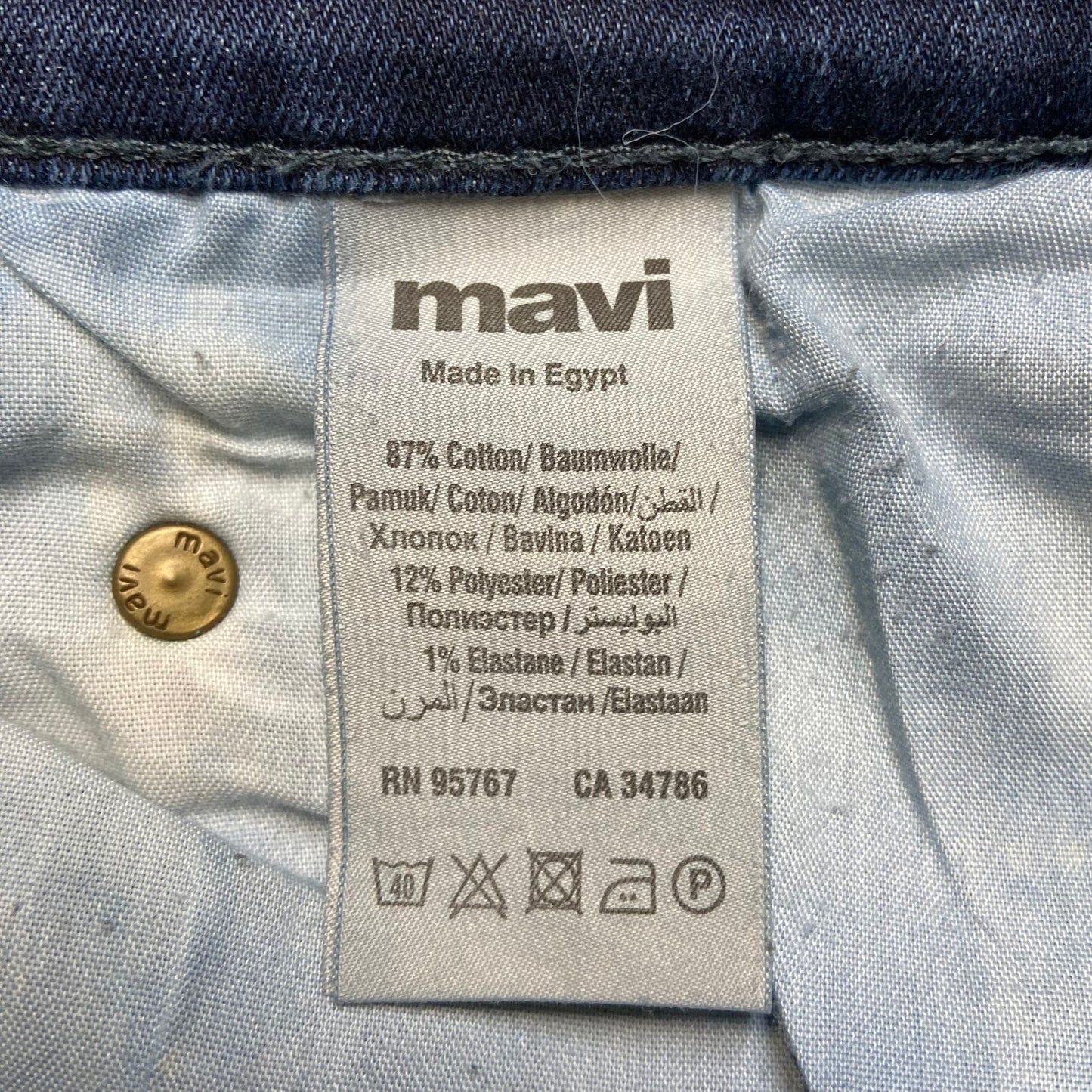 Mavi Marcus Slim Straight Leg Jeans Men's Size 32 Blue Denim Med Wash EUC